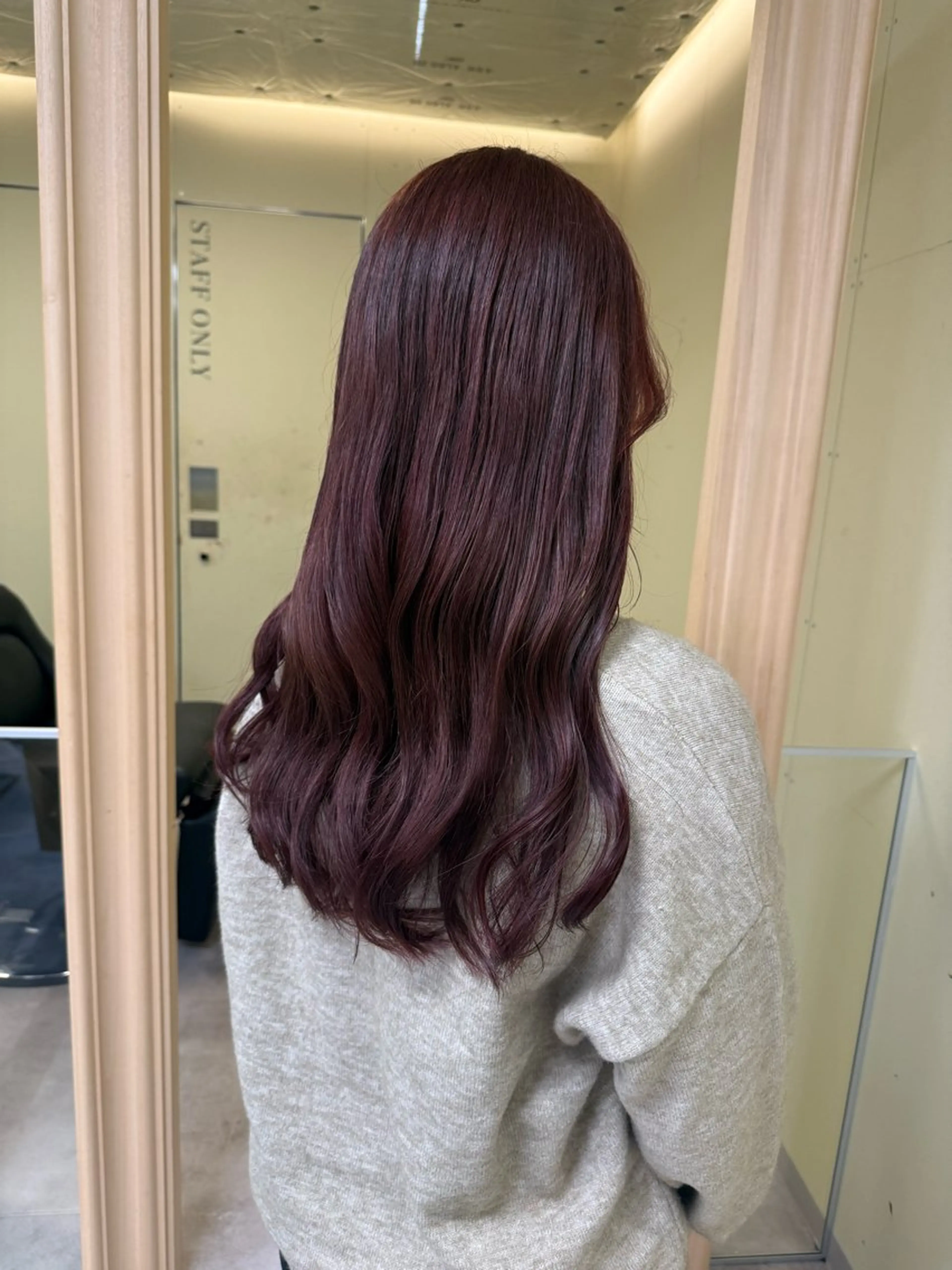 ロング カラー カット ヘアカラー 伶風/ボブ/ ヘーゼルベージュのヘアスタイル