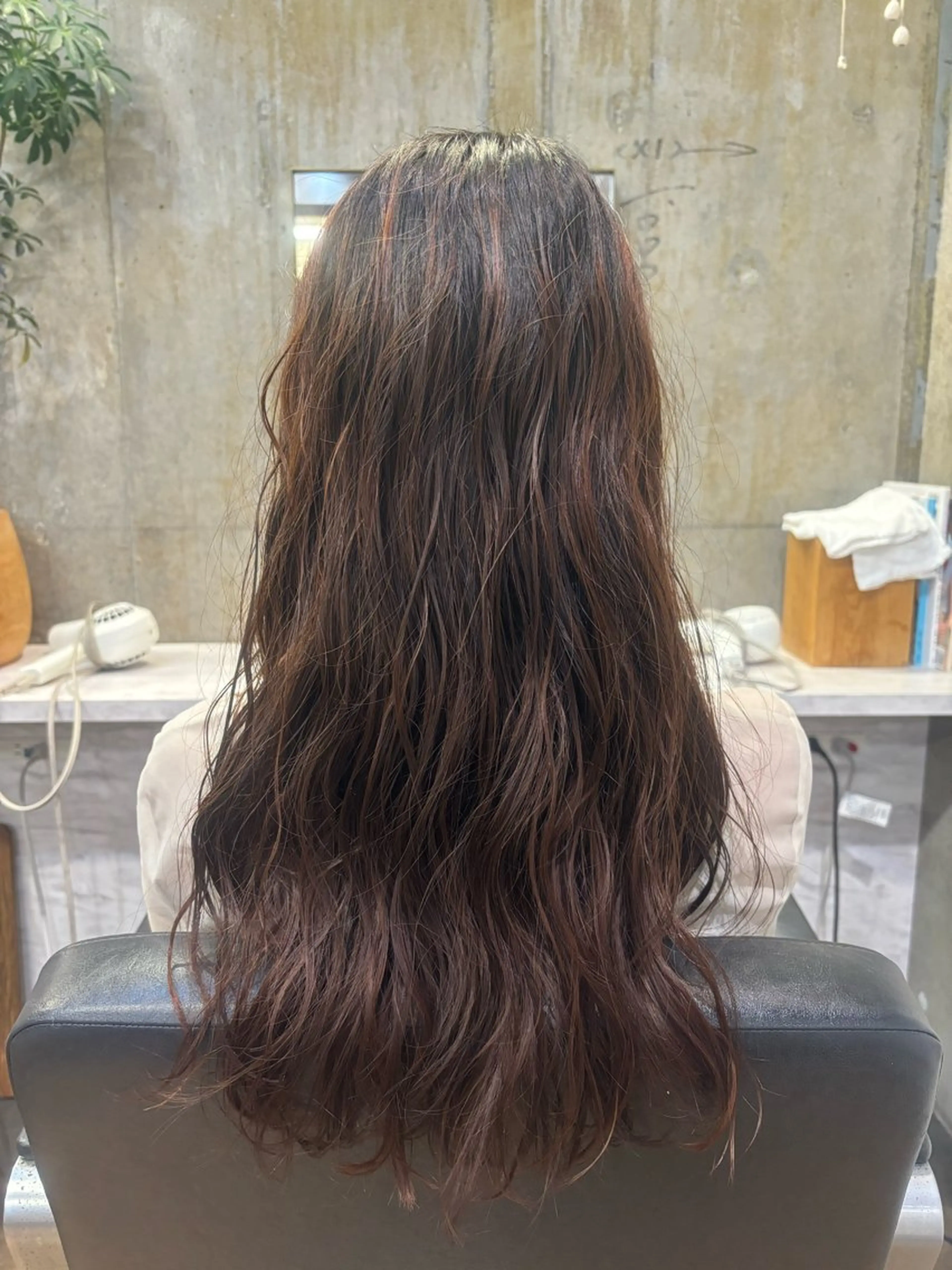 ロング パーマ パーマ、ストレート 🫧ちひろ🫧のヘアスタイル