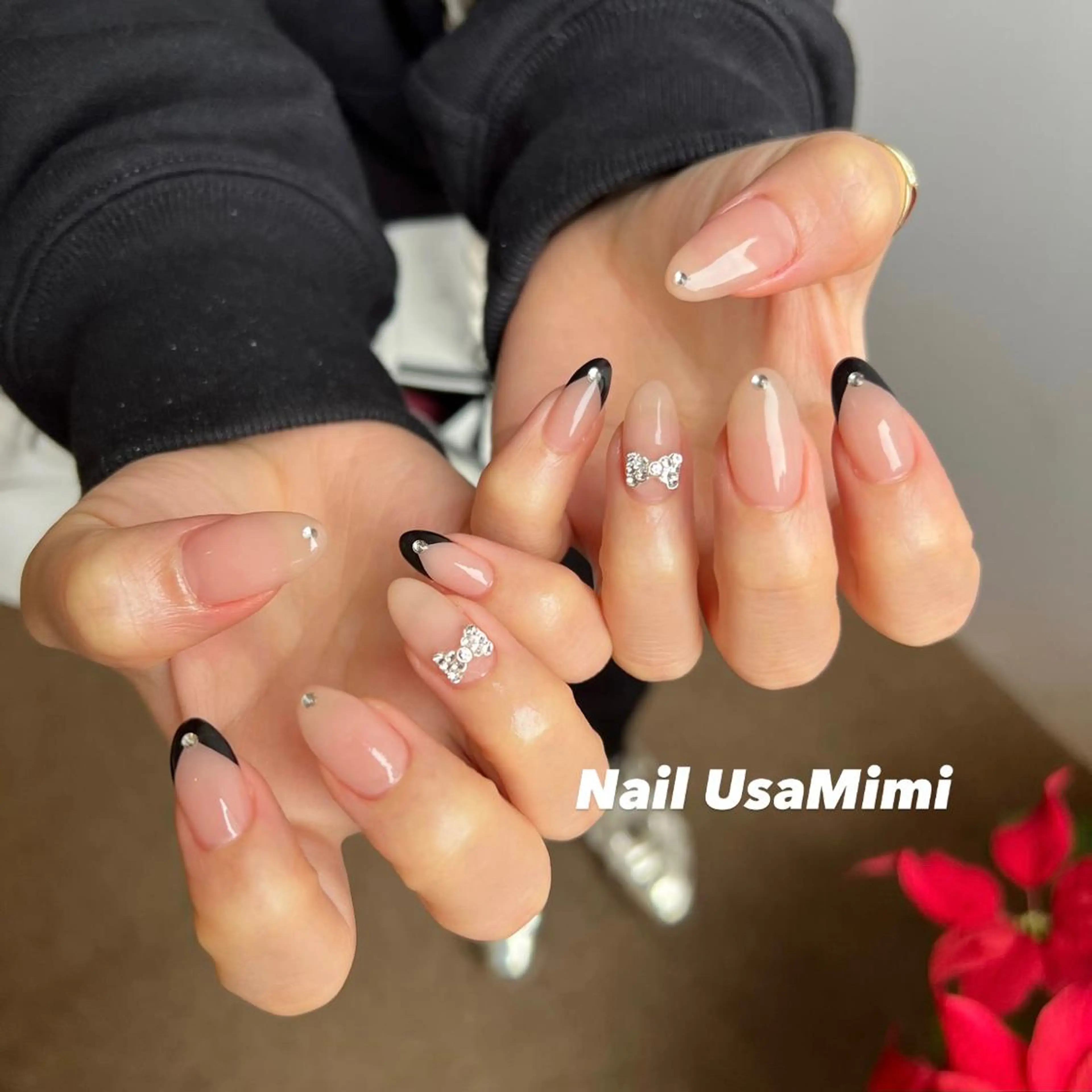 ネイル フットネイル ジェルネイル マグネットネイル 持ち込み ニュアンスネイル 本町ネイルNail UsaMimiのネイルデザイン