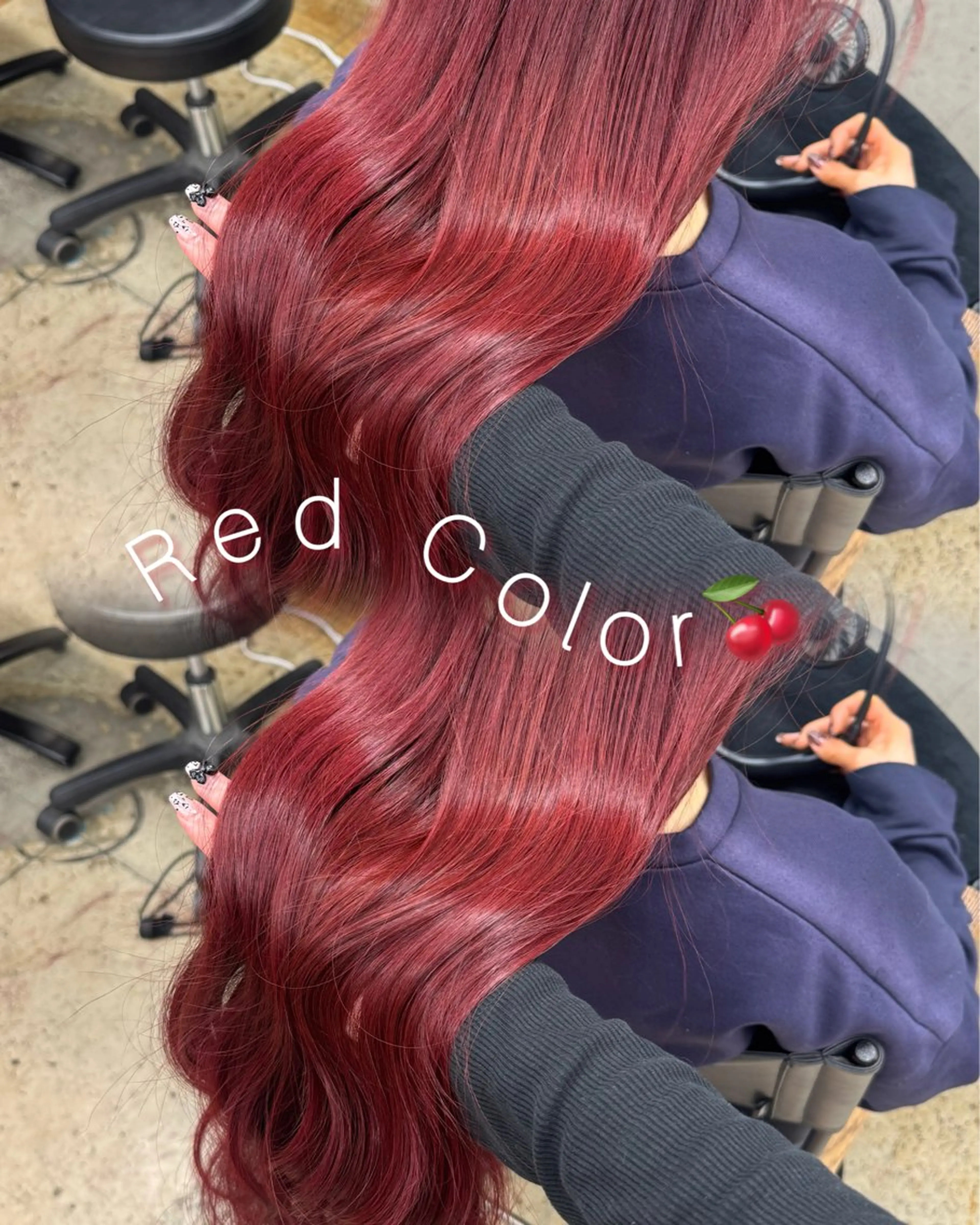 ロング カラー ヘアカラー トリートメント 高橋 美羽のヘアスタイル