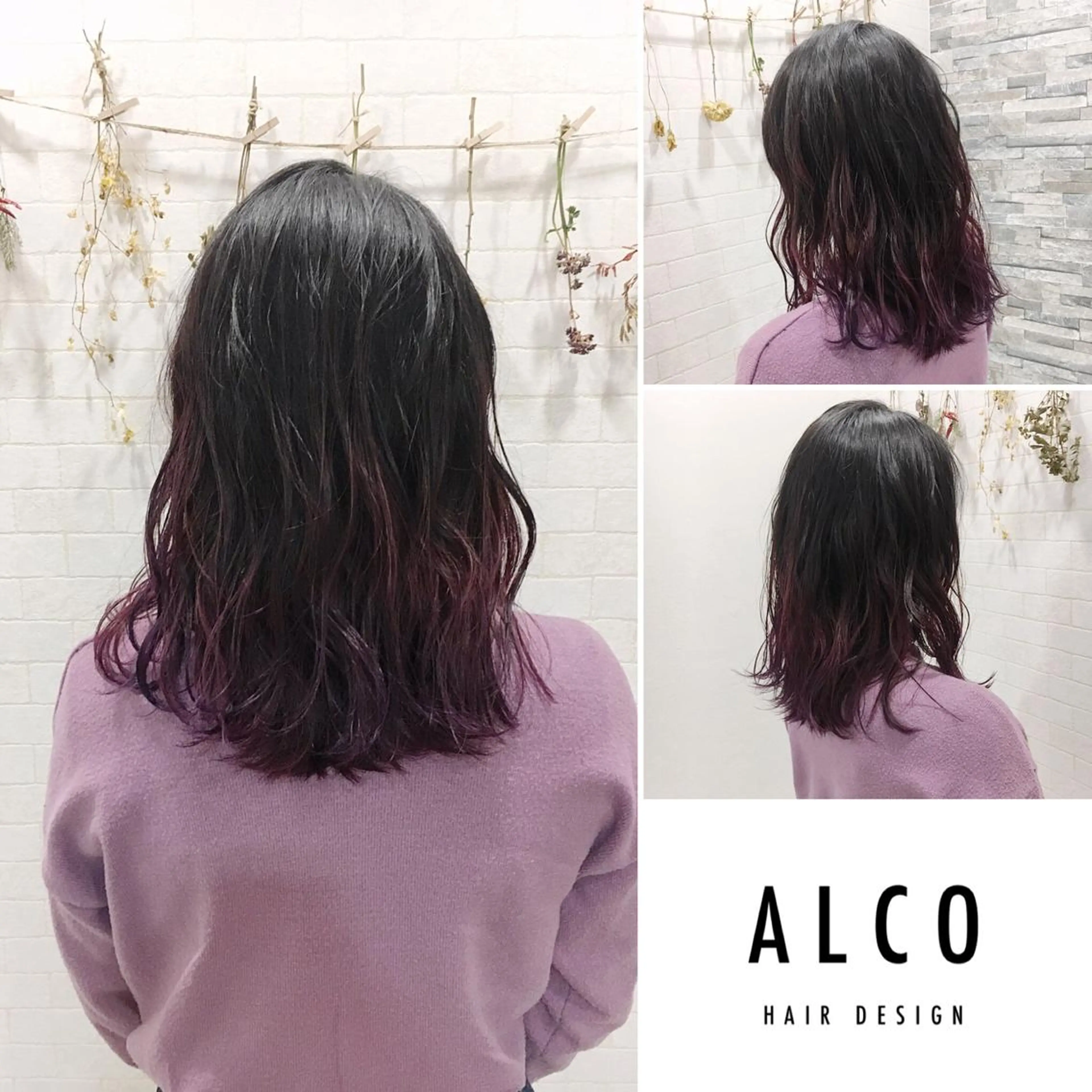 ミディアム カラー ワタイショウタ 髪質改善✨眉毛サロンのヘアスタイル