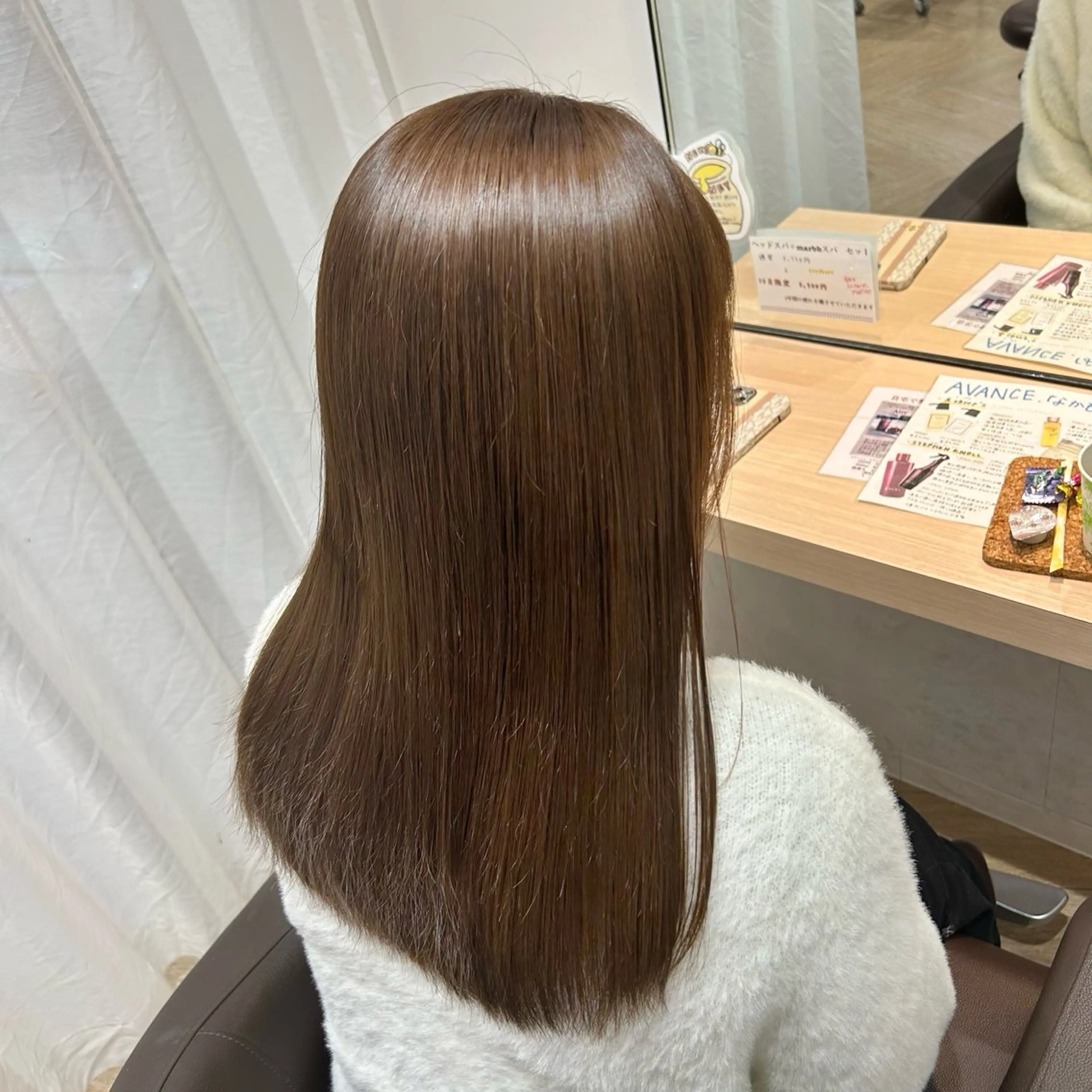 ロング カラー カット 縮毛矯正 AVANCE.なかもず所属・砂野 真璃奈のヘアスタイル