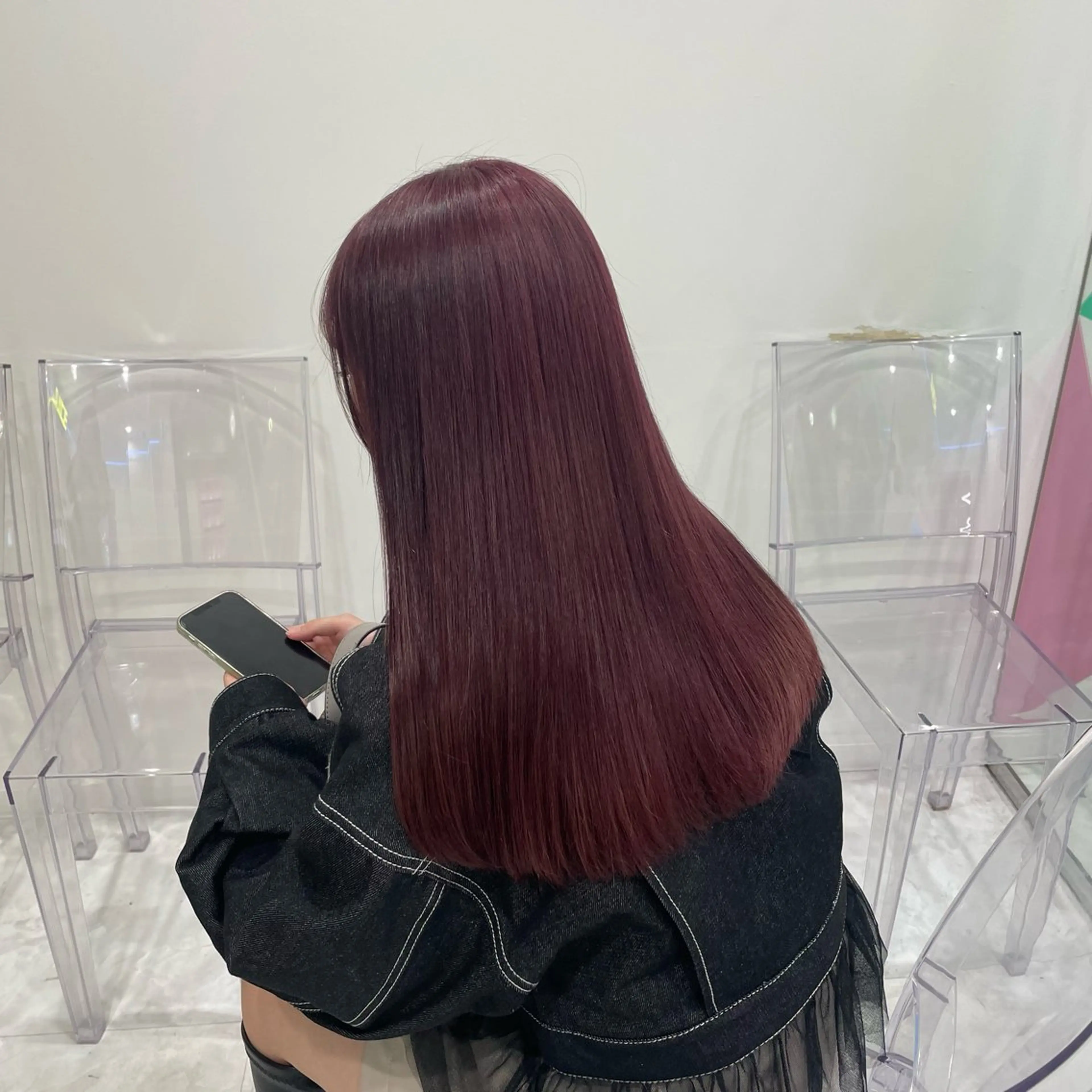 ロング カラー ヘアアレンジ ブリーチ ケアカラー ブリーチなしカラー レッドカラー ❣️ブリーチなし暖色 ayu❣️のヘアスタイル