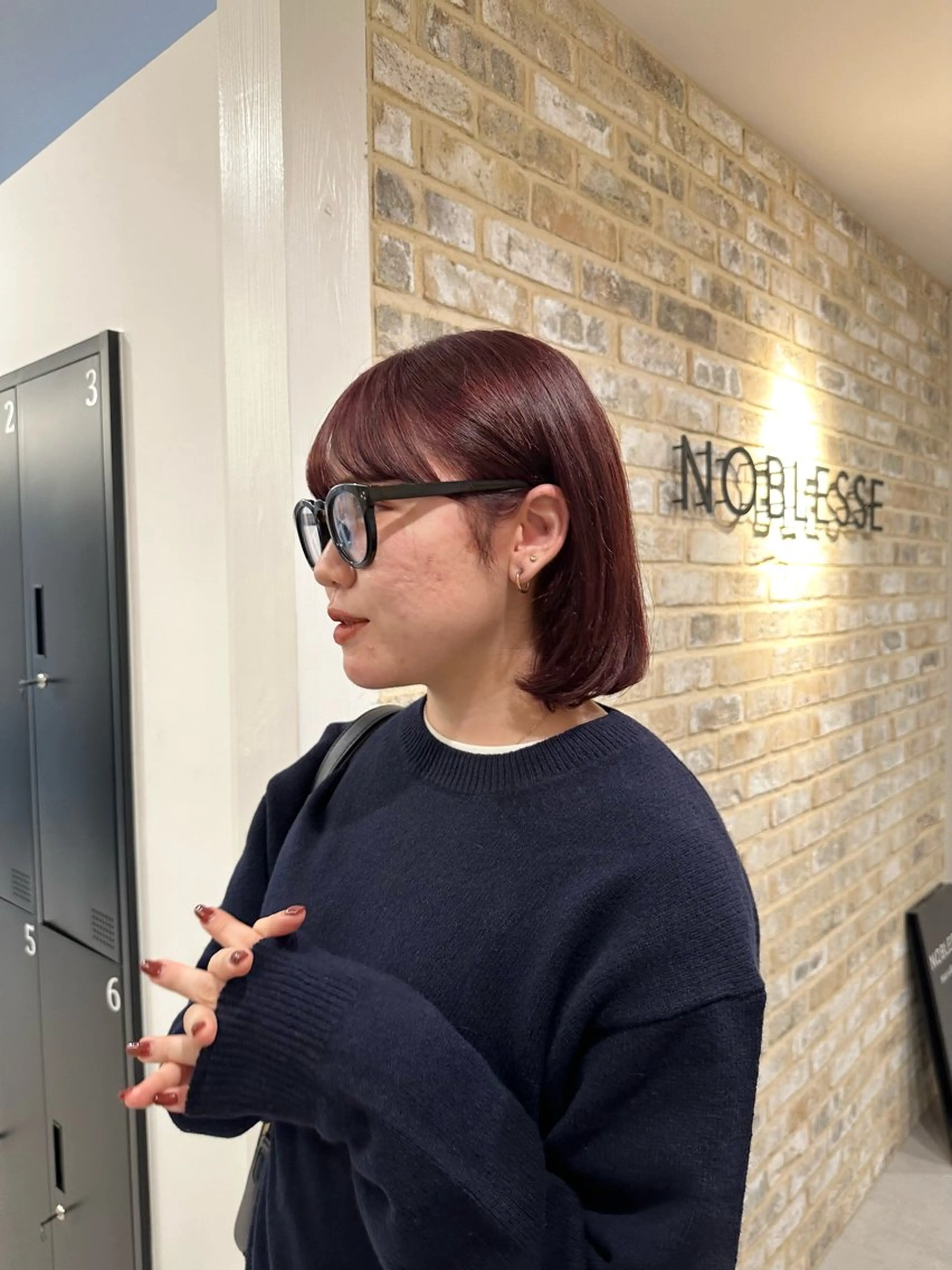 カラー ブリーチ レッドカラー sau.所属・kano🌈 ボブ/レイヤーのヘアスタイル