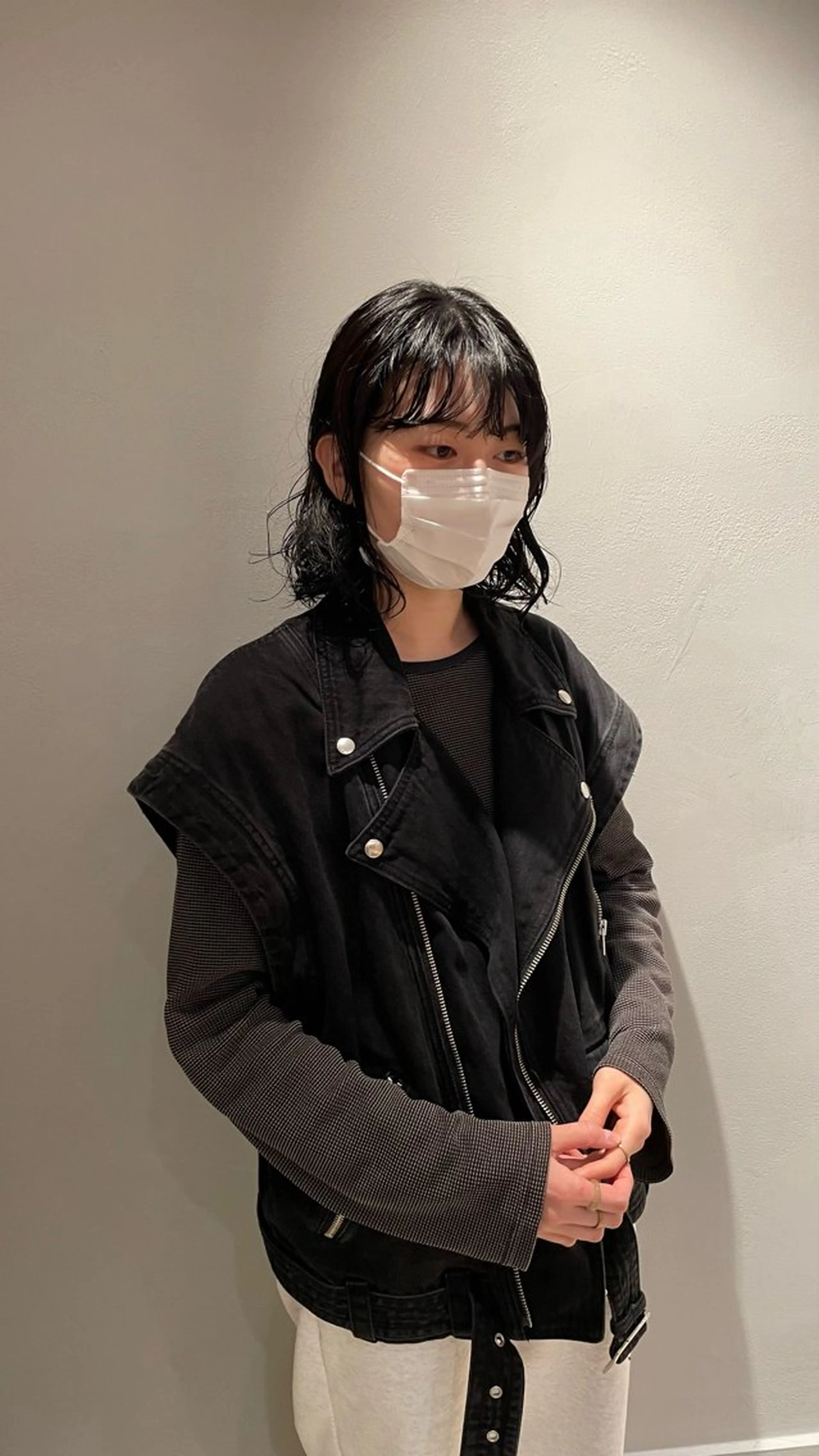 ミディアム パーマ 伸ばしかけ 原宿/ケパーマ 🧺ユウマのヘアスタイル