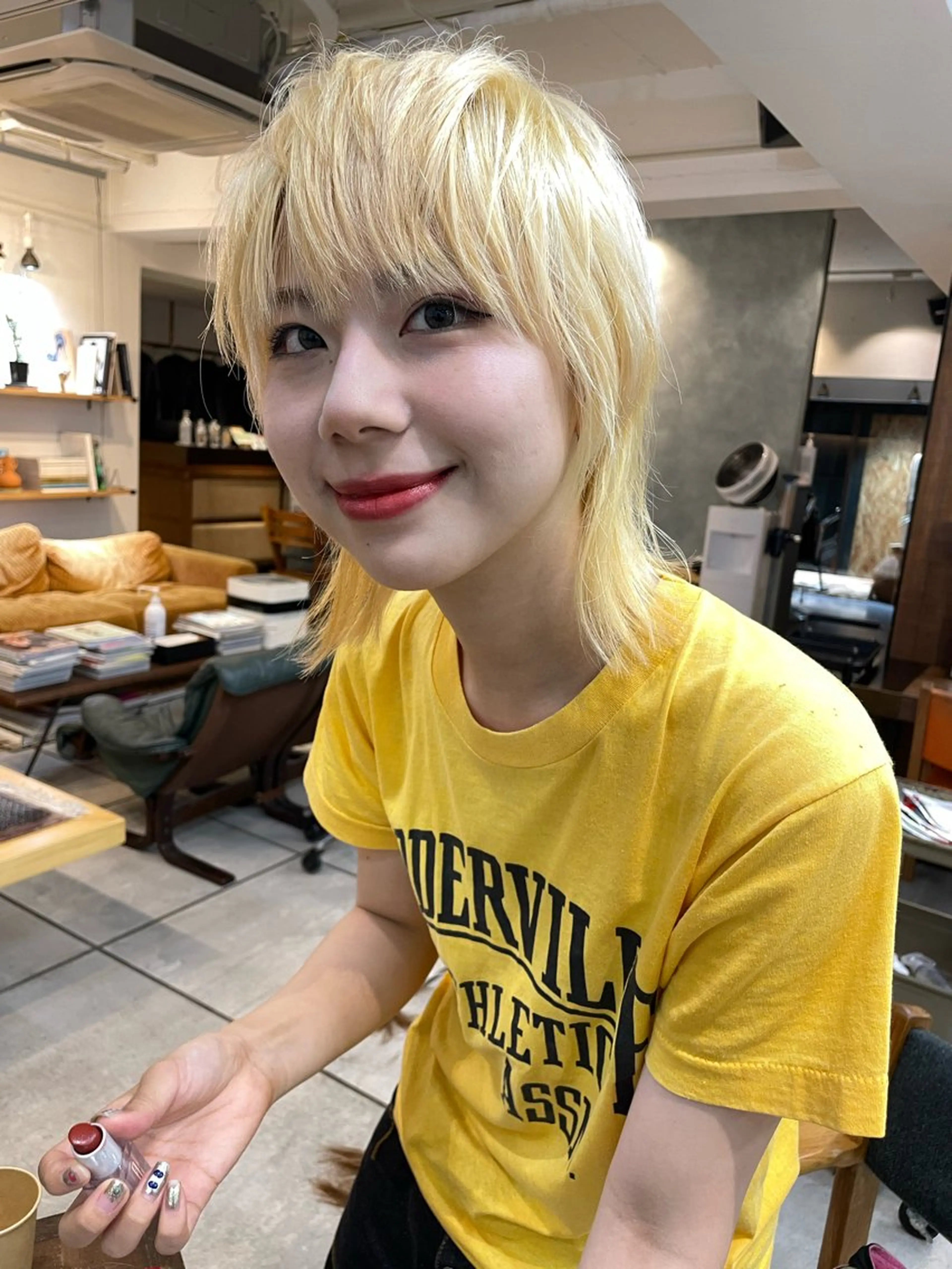 カット+ブリーチ抜きっぱなしの写真