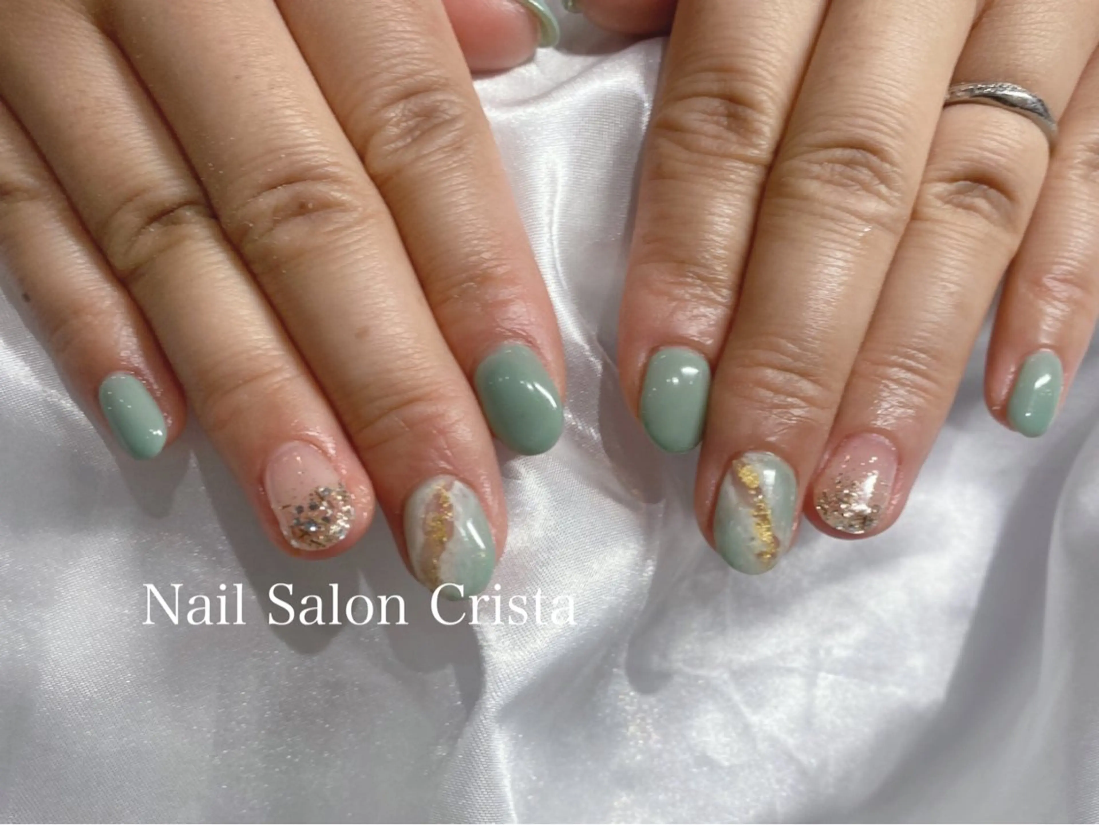 ネイル アートネイル ジェルネイル ニュアンスネイル パラジェル ハンドネイル CRISTA所属・CRISTA MOMOのネイルデザイン