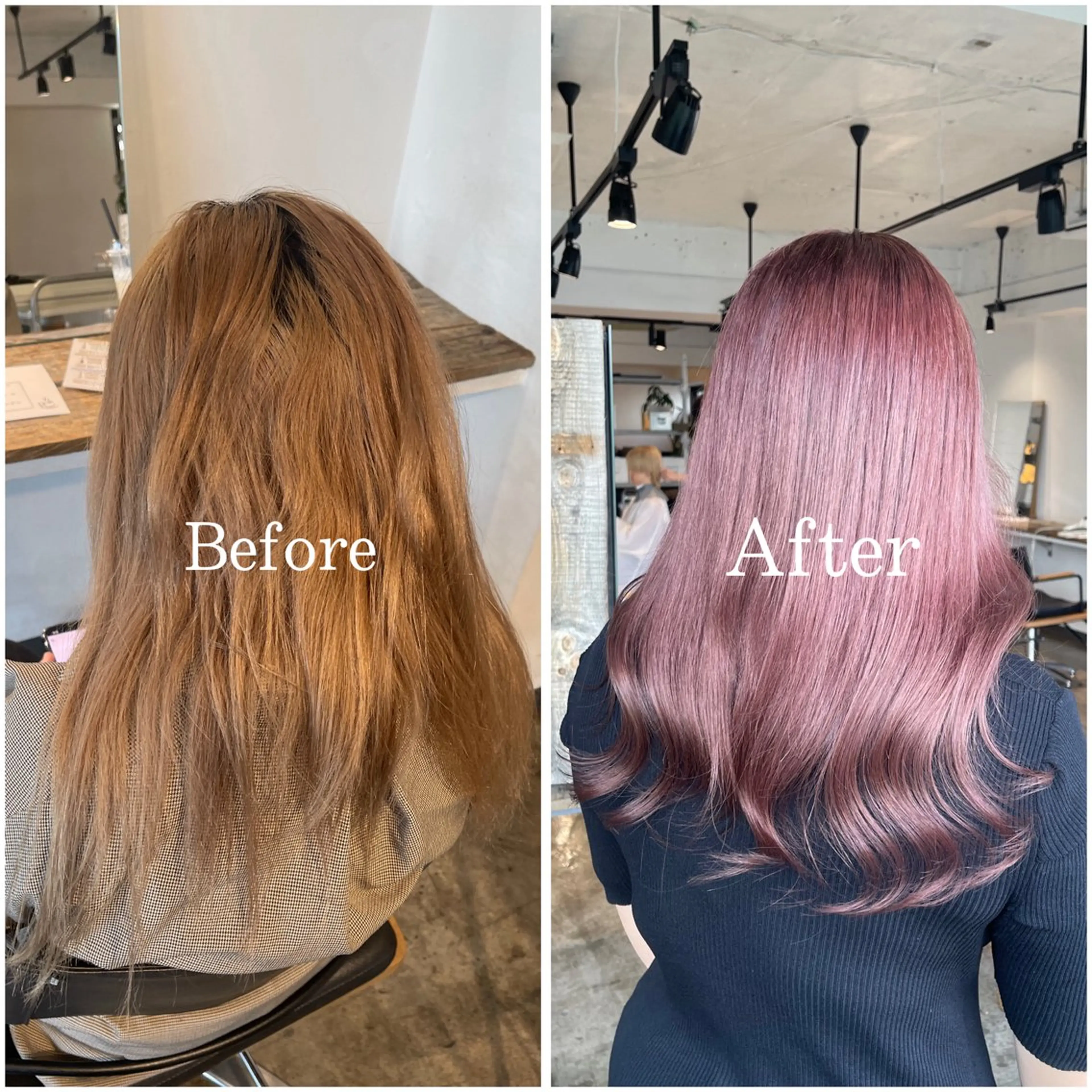 ロング カラー ブリーチ デザインカラー ハイトーンカラー ヘアカラー トリートメント ムラ修正/ ハイトーン💖Riaのヘアスタイル