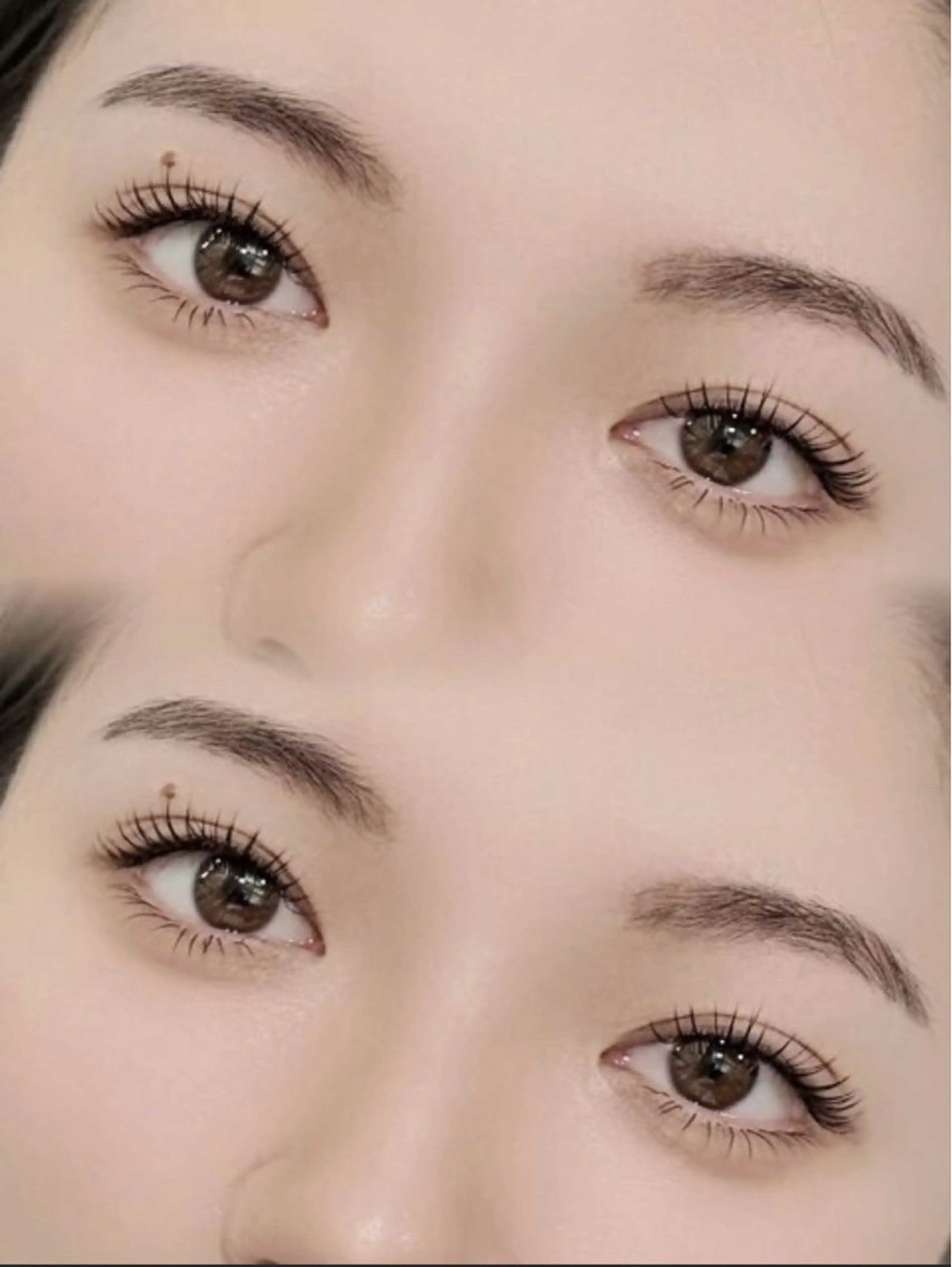 （マツエク）フラットラッシュ　100本 コーディング付きの写真