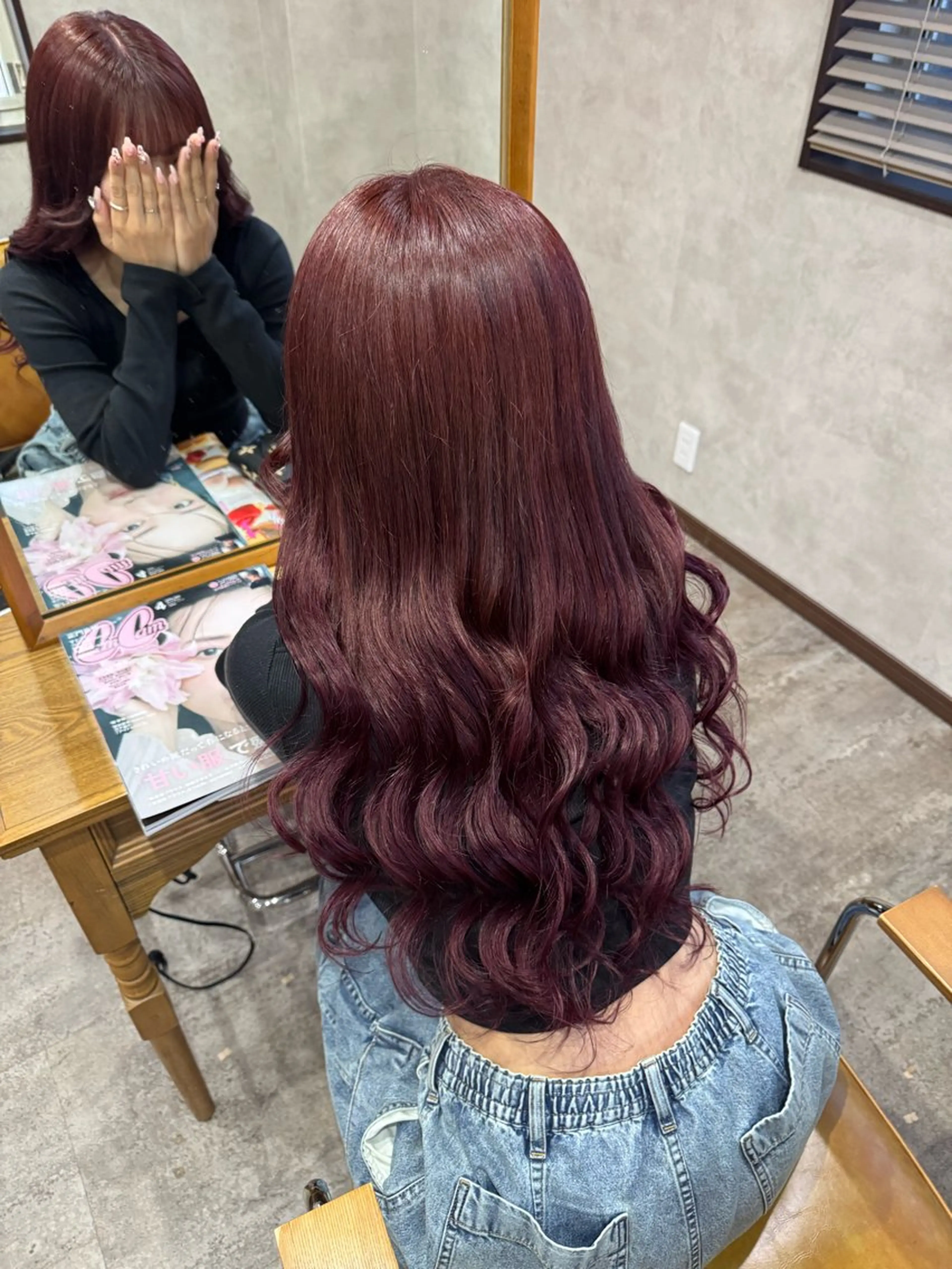 セミロング ヘアカラー エクステ lisa  ︎︎のヘアスタイル