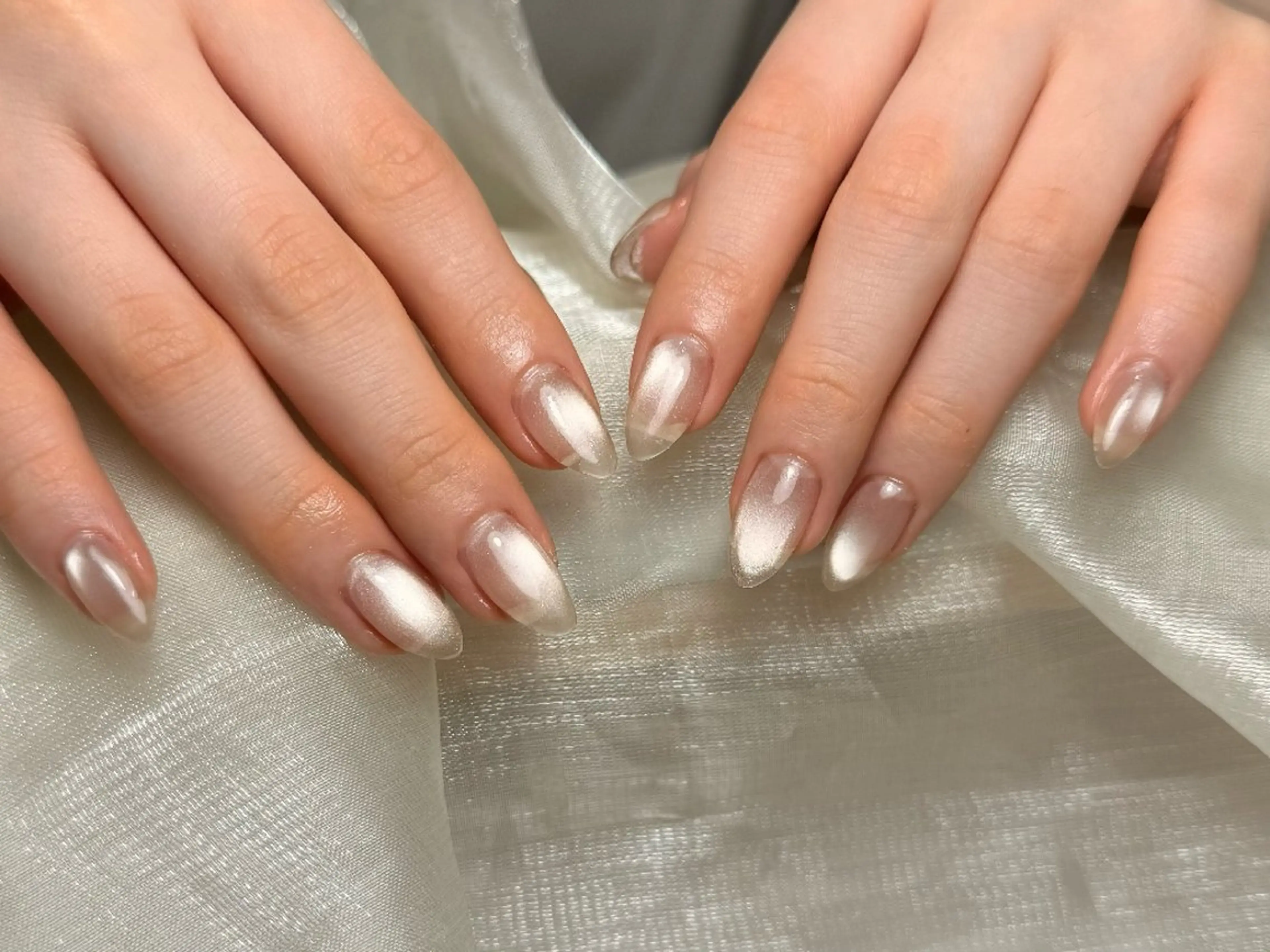 ネイル チークネイル 長さ出し フレンチネイル グラデーション マグネットネイル ハンドネイル ハンドケア るか 池袋のネイルデザイン