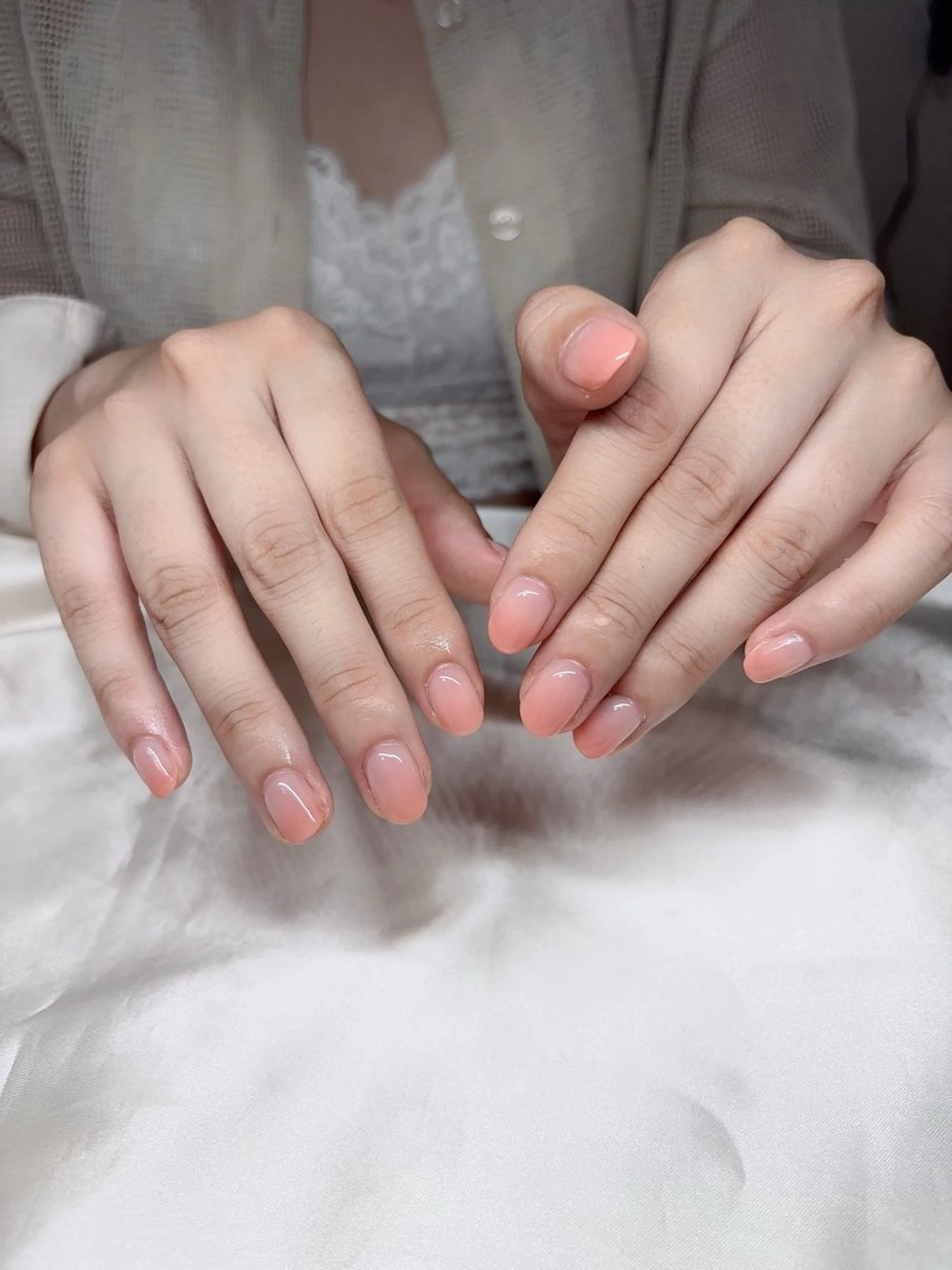 ネイル 韓国ネイル 持ち込み ニュアンスネイル ネイルチップ ハンドネイル TABI ANA.CHUOのネイルデザイン