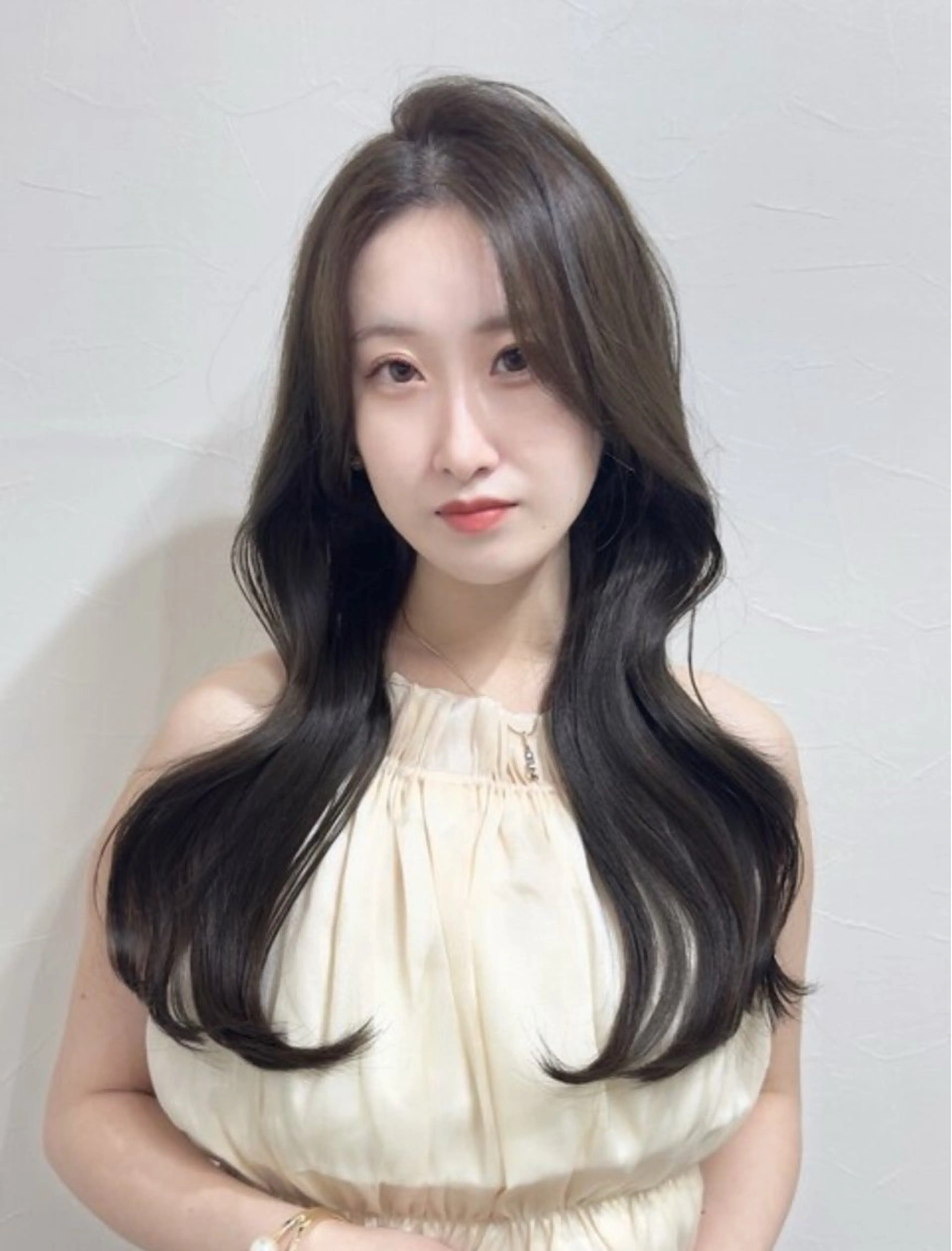 ロング カット ヘアカラー トリートメント レイヤー/韓国風 三好悠生のヘアスタイル