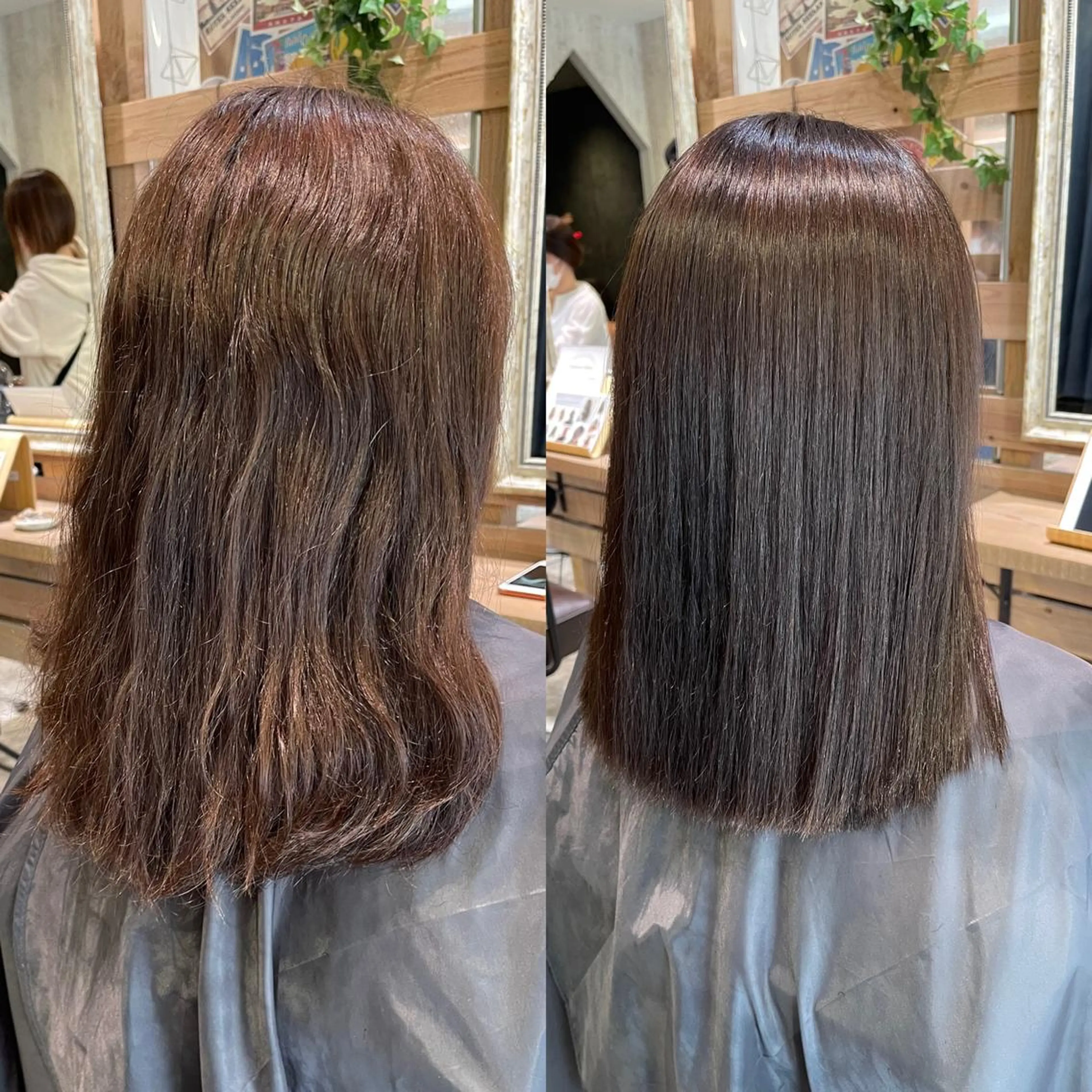 ミディアム パーマ 酸性ストレート ストレートパーマ カット 縮毛矯正 トリートメント 川崎 龍馬のヘアスタイル