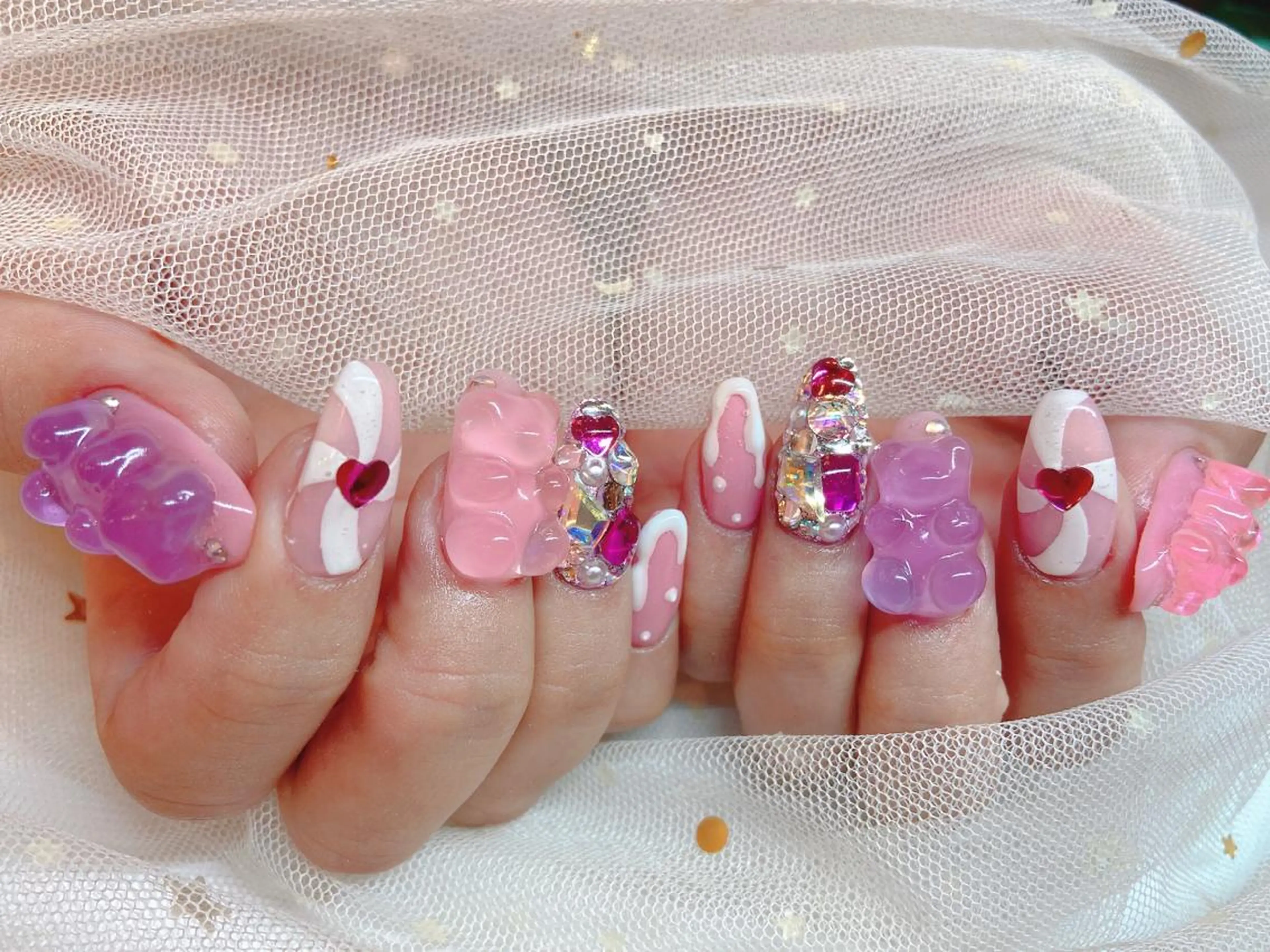 ネイル 長さだし専門店 M2　rikaのネイルデザイン