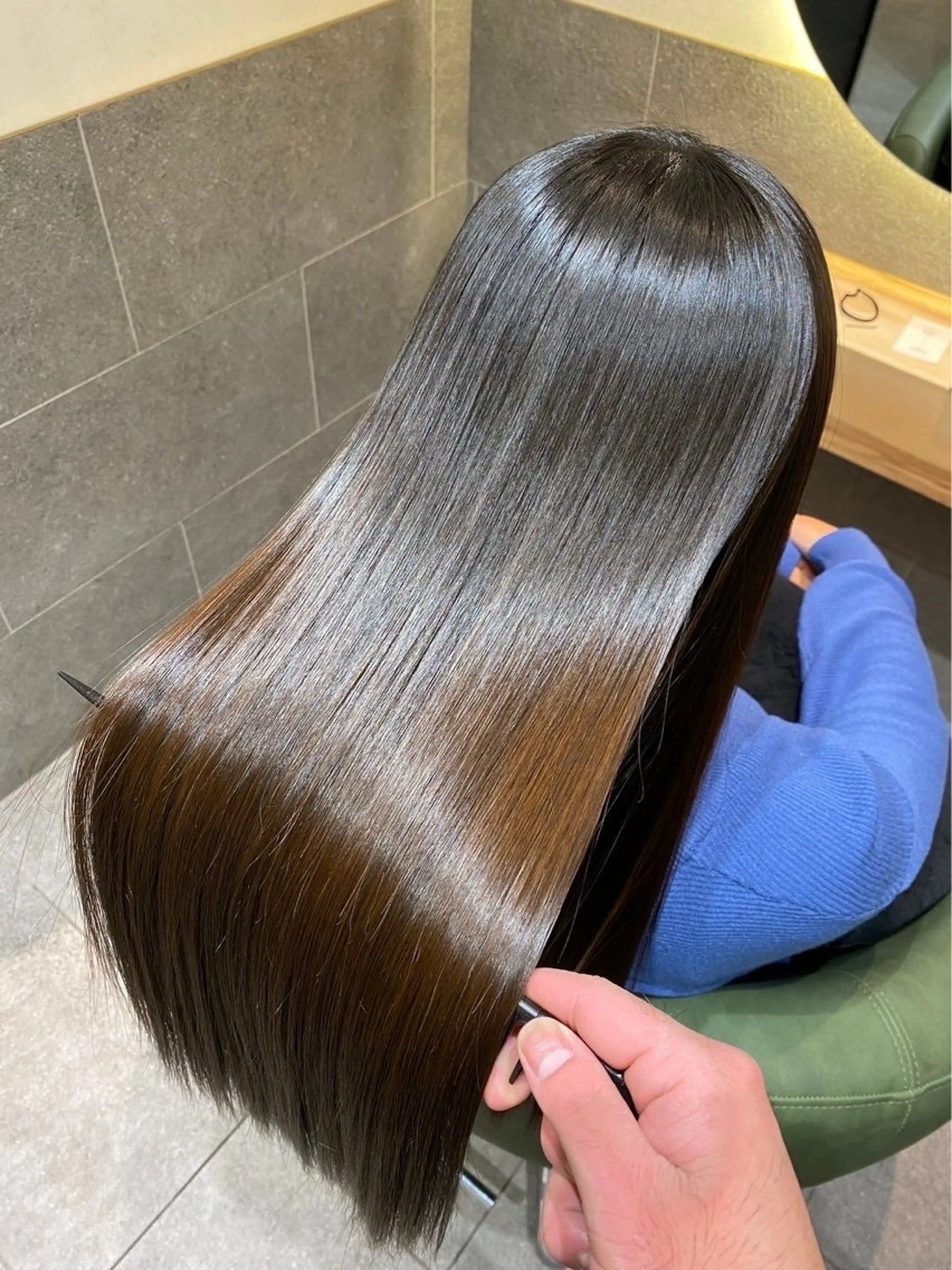 ロング 縮毛矯正 [自由が丘]ハヤカワ /縮毛矯正/髪質改善のヘアスタイル