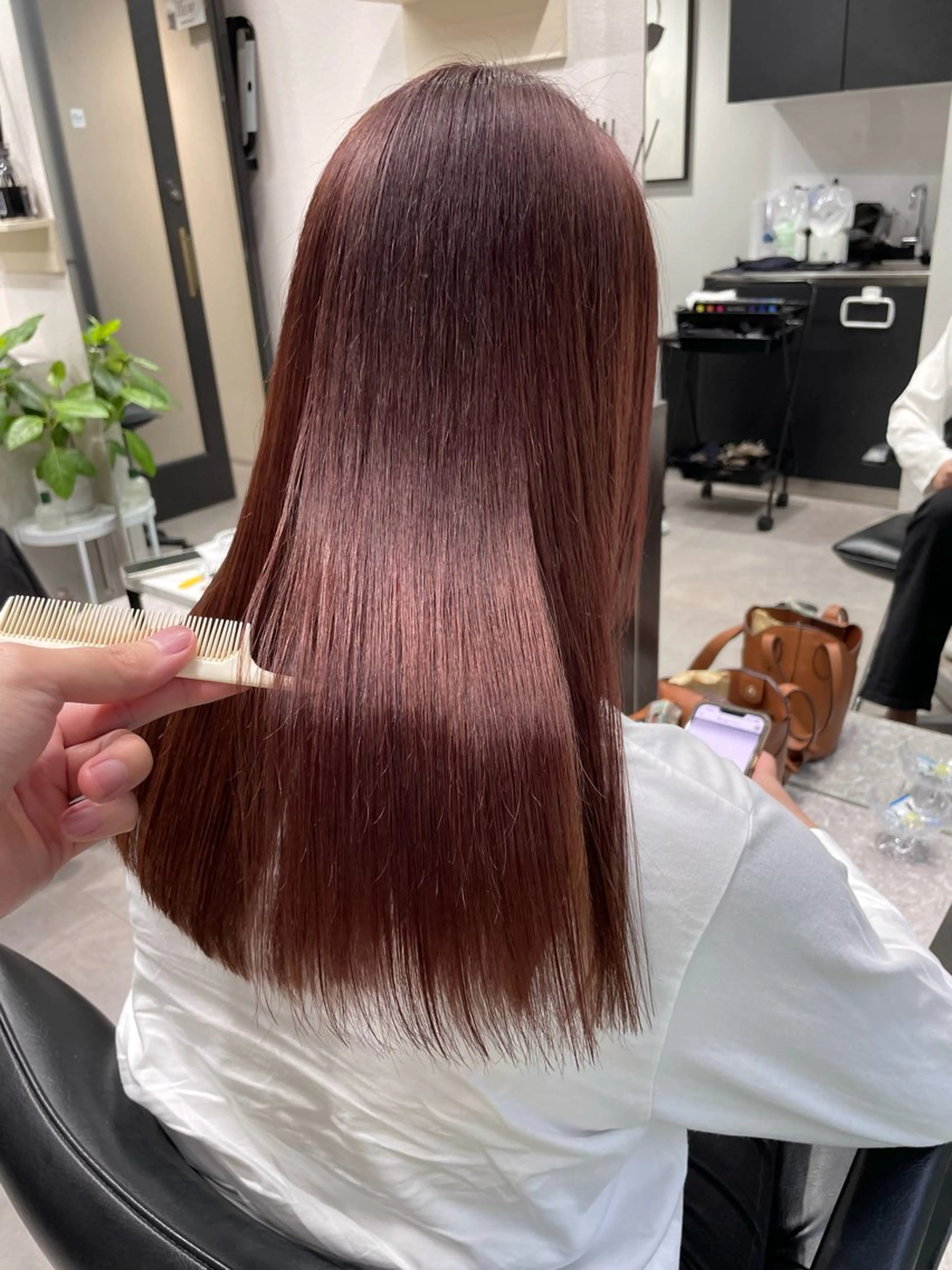 ロング カラー カット 縮毛矯正 トリートメント 髪質改善will hairdesignのヘアスタイル