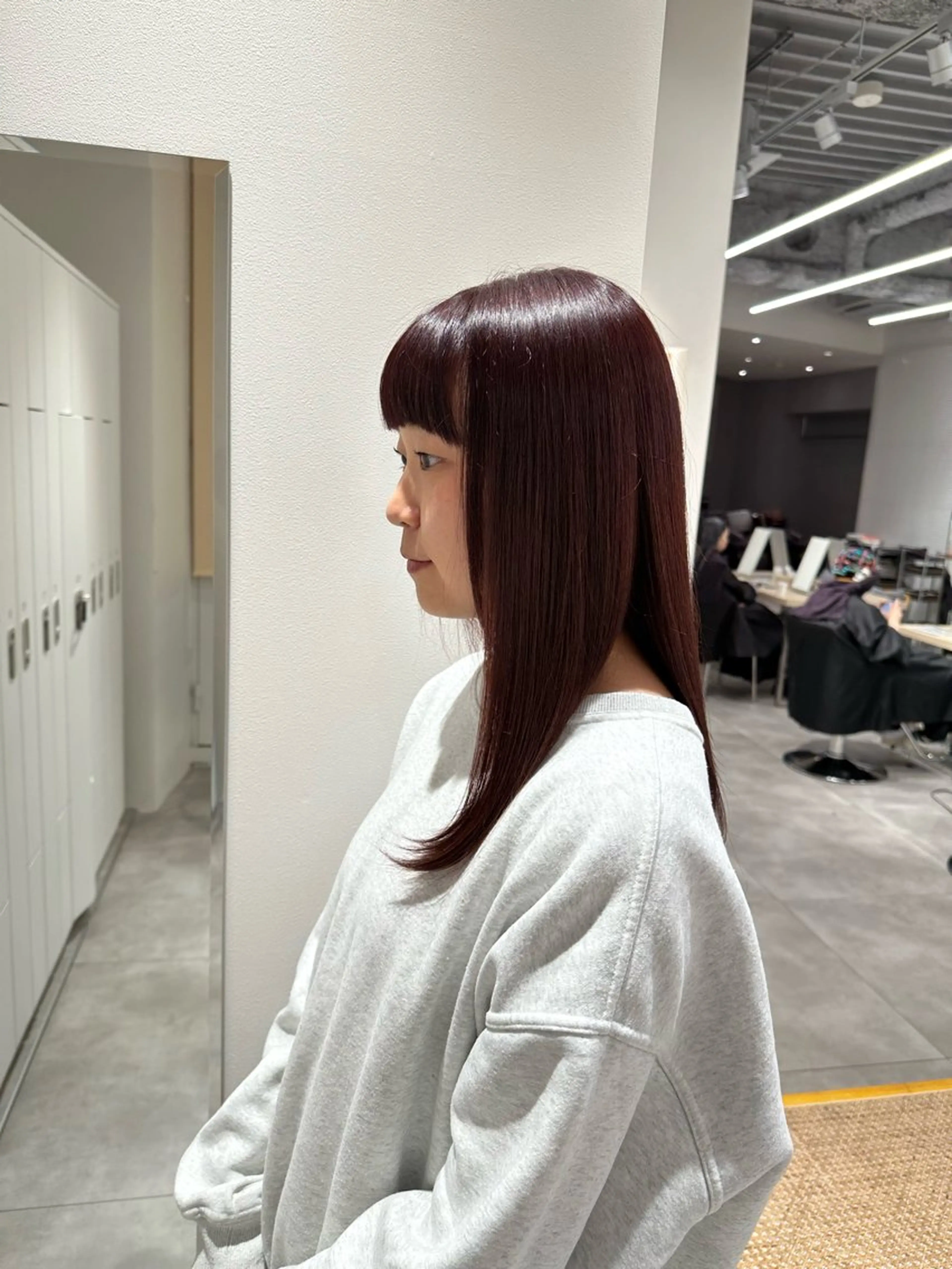 ロング カラー レッドカラー ヘアカラー トリートメント 🫧もも🫧 ／メンズ〜レディースのヘアスタイル