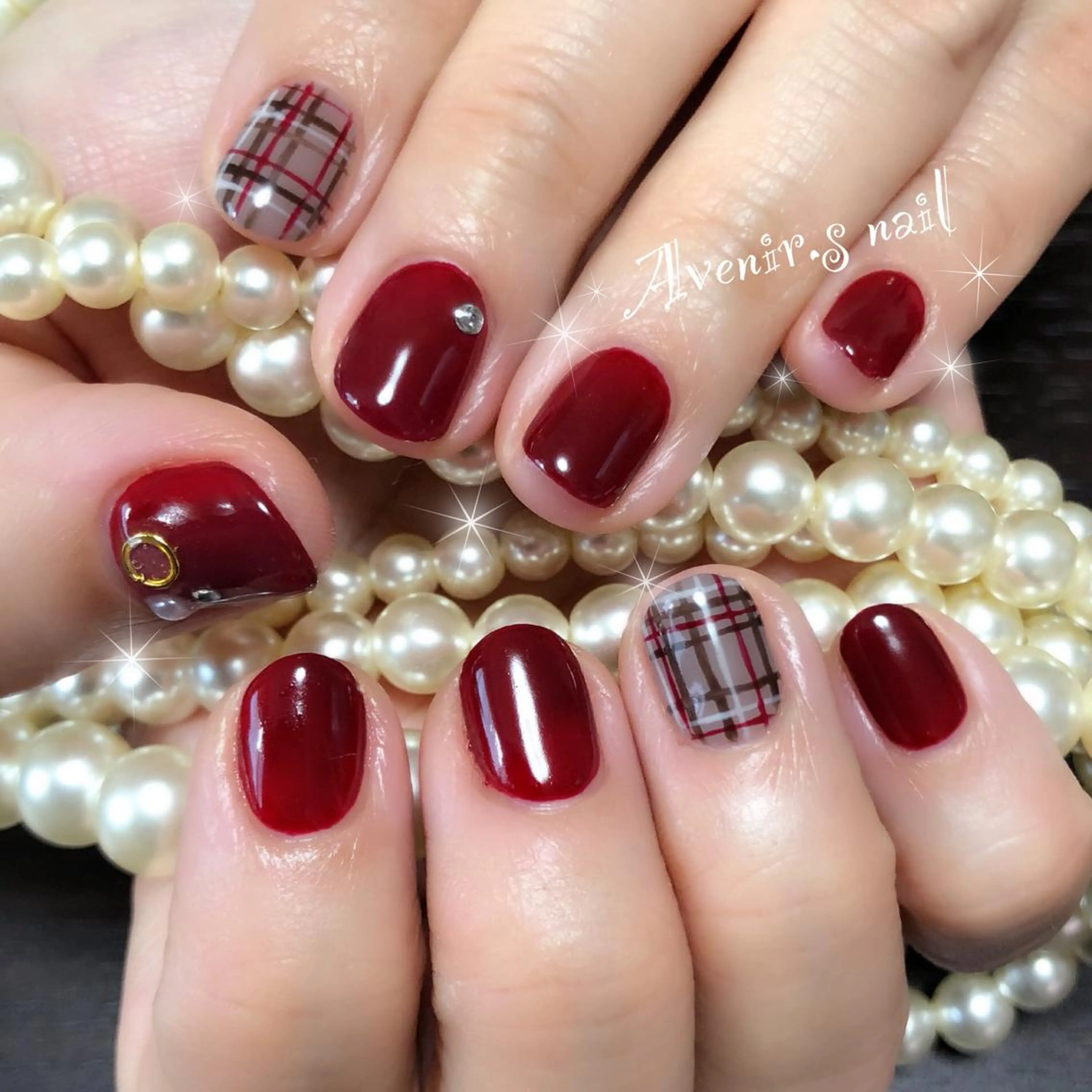 ネイル ボルドー Home Salon Avenir.のネイルデザイン