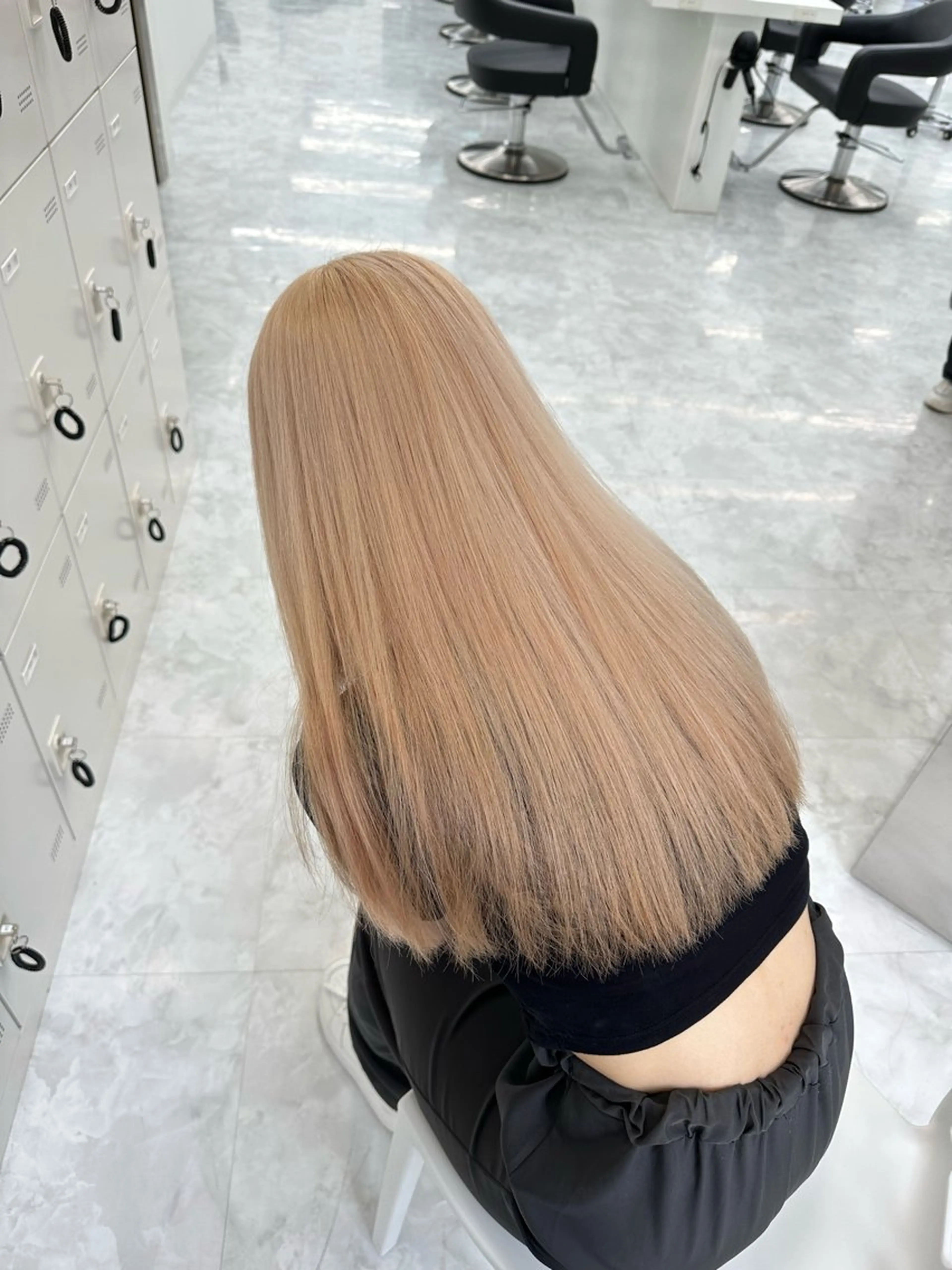 ロング カラー ヘアカラー トリートメント ダブルカラー 韓国レイヤーKYONのヘアスタイル