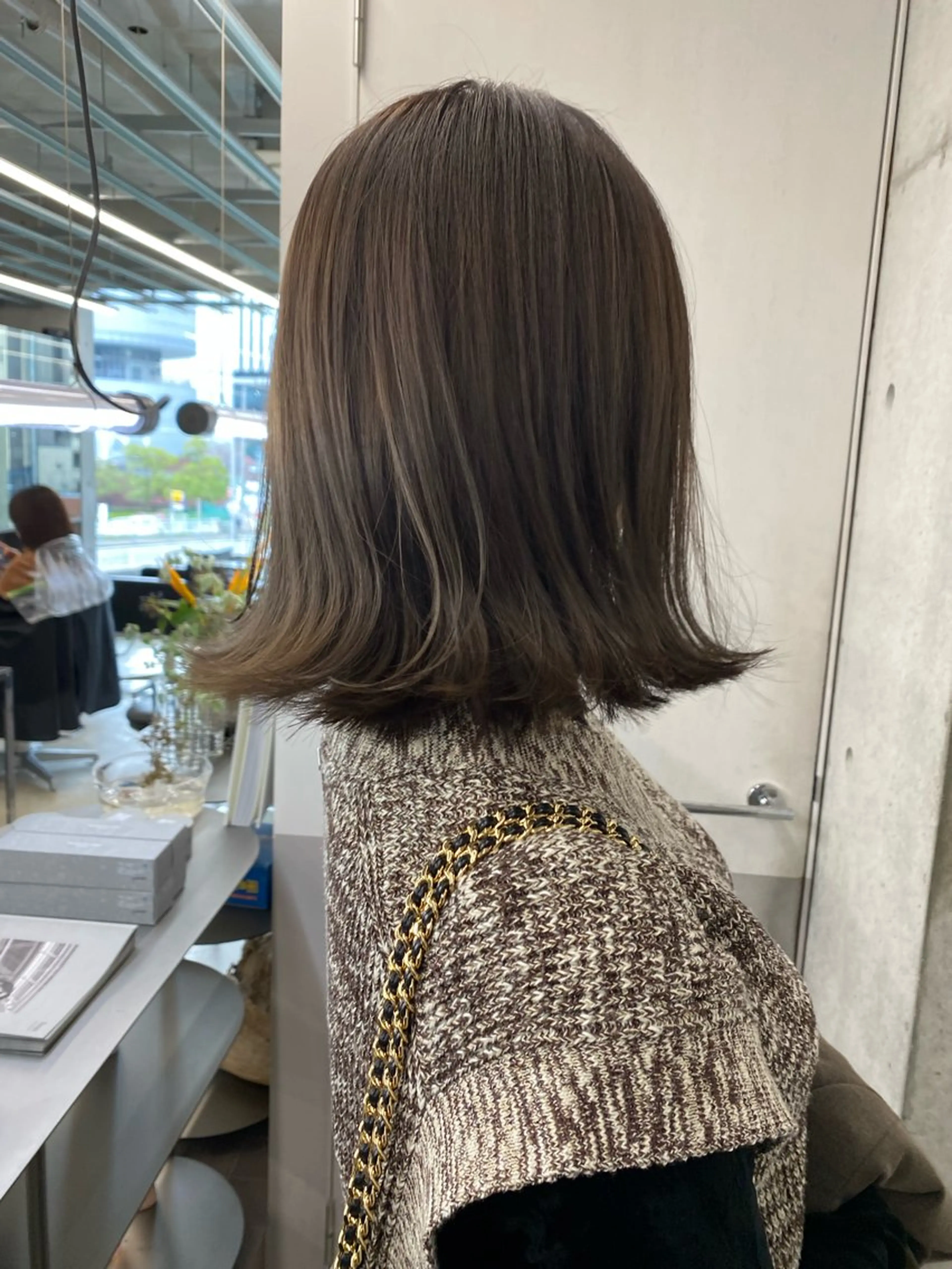 ミディアム カラー ベージュカラー グレージュ オリーブカラー 髪質改善 韓国風ヘア カット ヘアカラー トリートメント レイヤー/柔色 カラー/SAkiのヘアスタイル