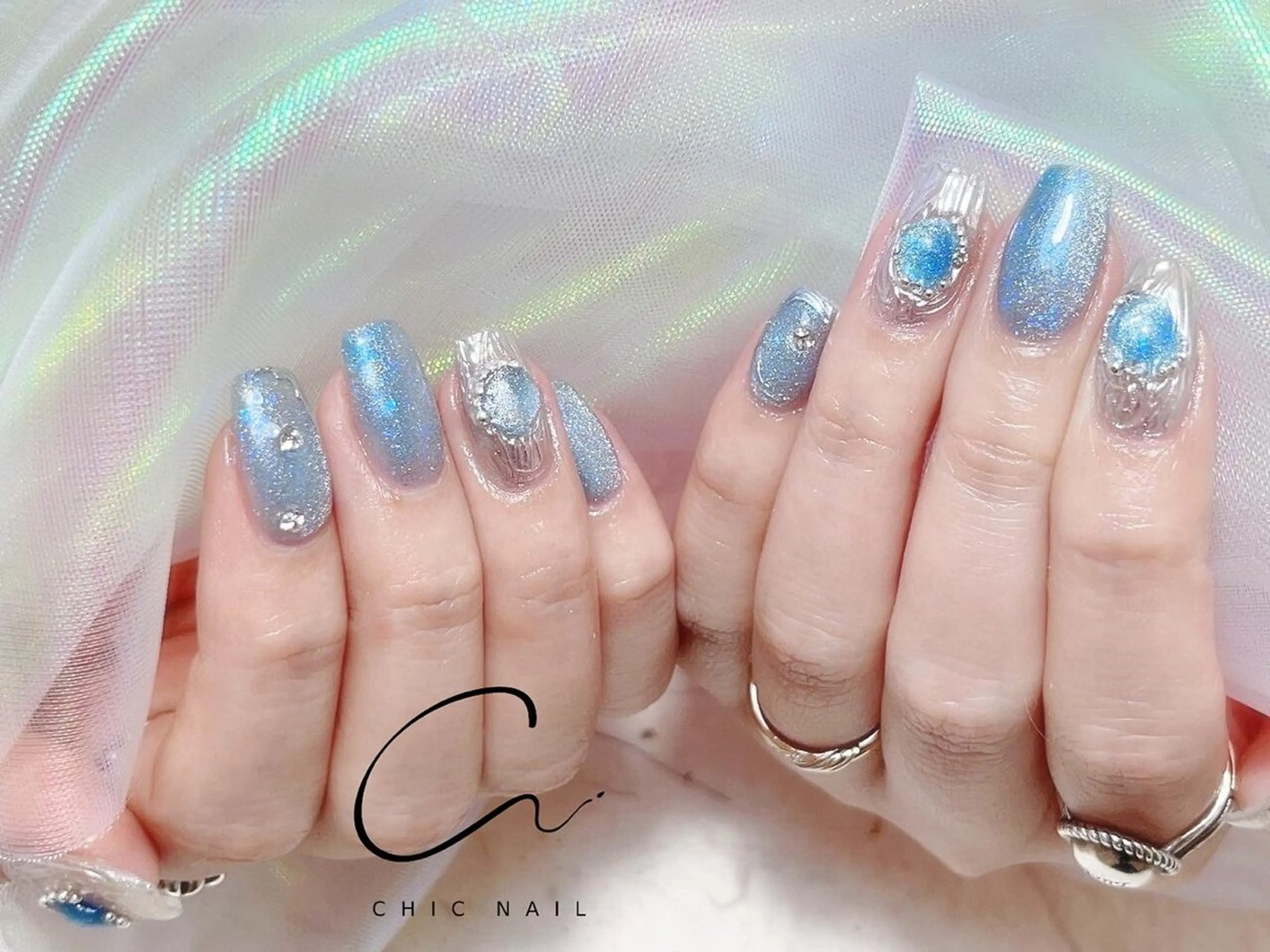 ネイル ワンホンネイル ハンドネイル CHIC NailSalon所属・CHIC NailSalonのネイルデザイン