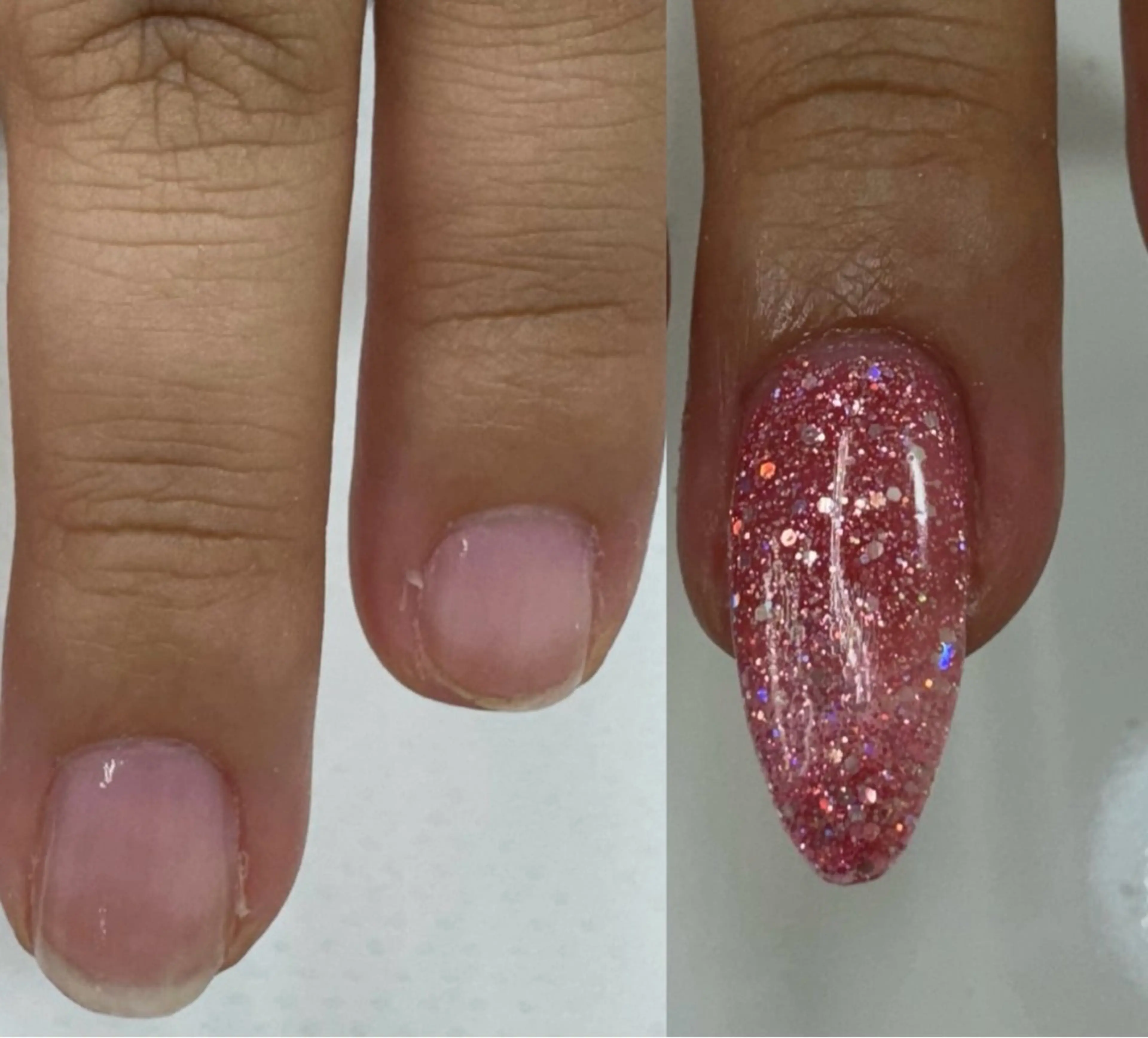 ジェリップ長さだしワンカラー💅オフなしの写真