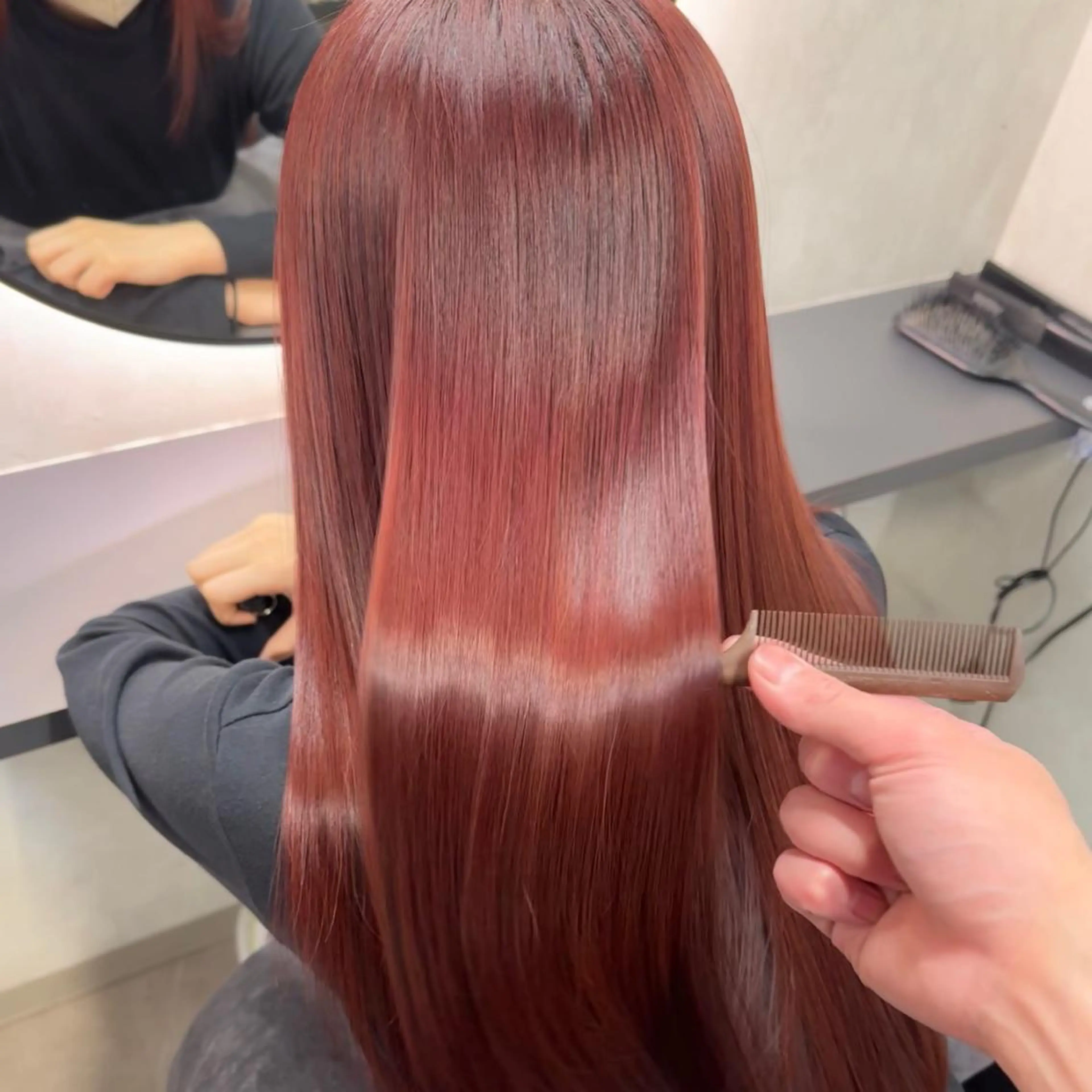 🌟【ブリーチ無しダブルカラー】ダブルカラー＋艶髪髪質改善トリートメント🌟の写真