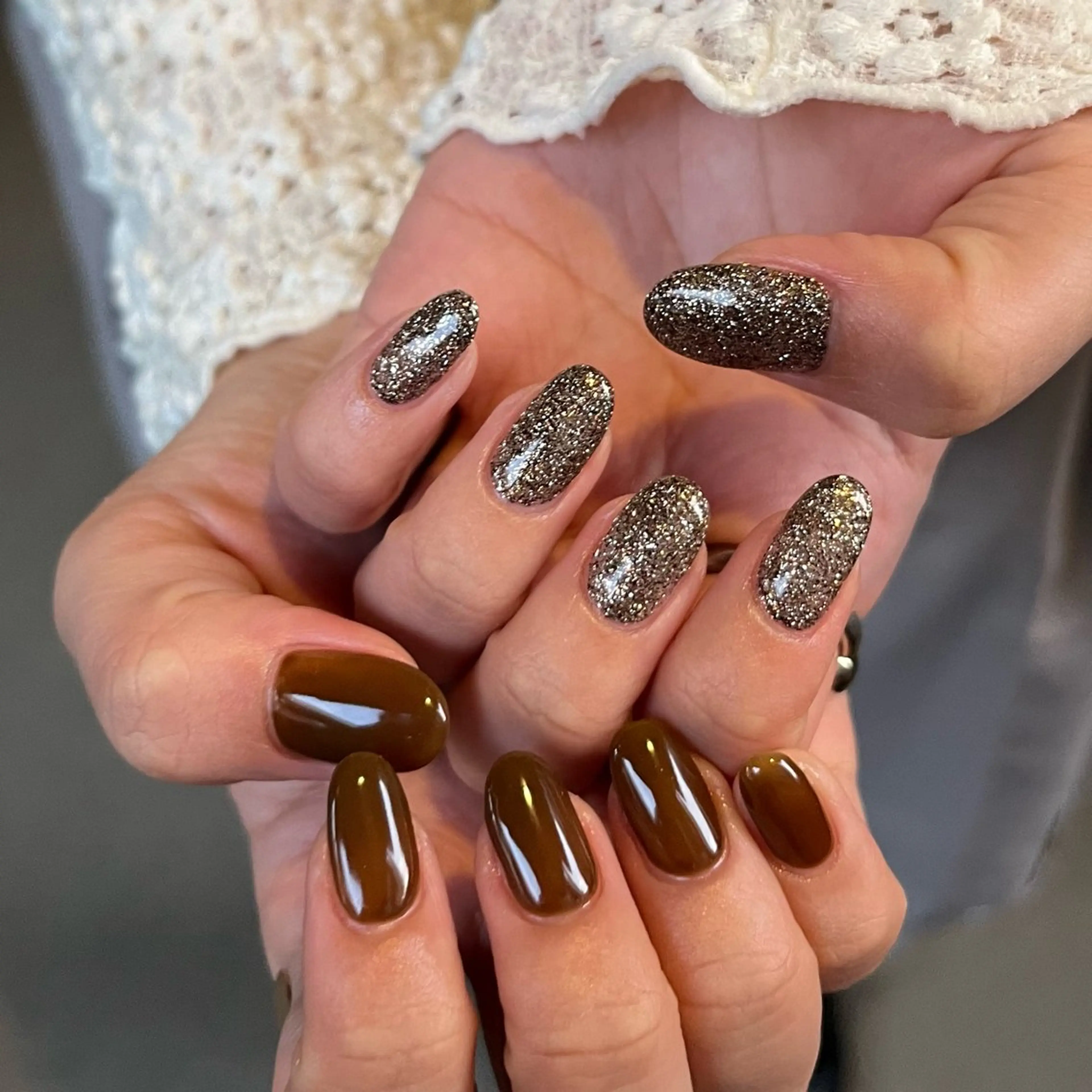 ネイル グリーン ハンドネイル nail salon O (en)所属・vegh. nail／阿波座のネイルデザイン