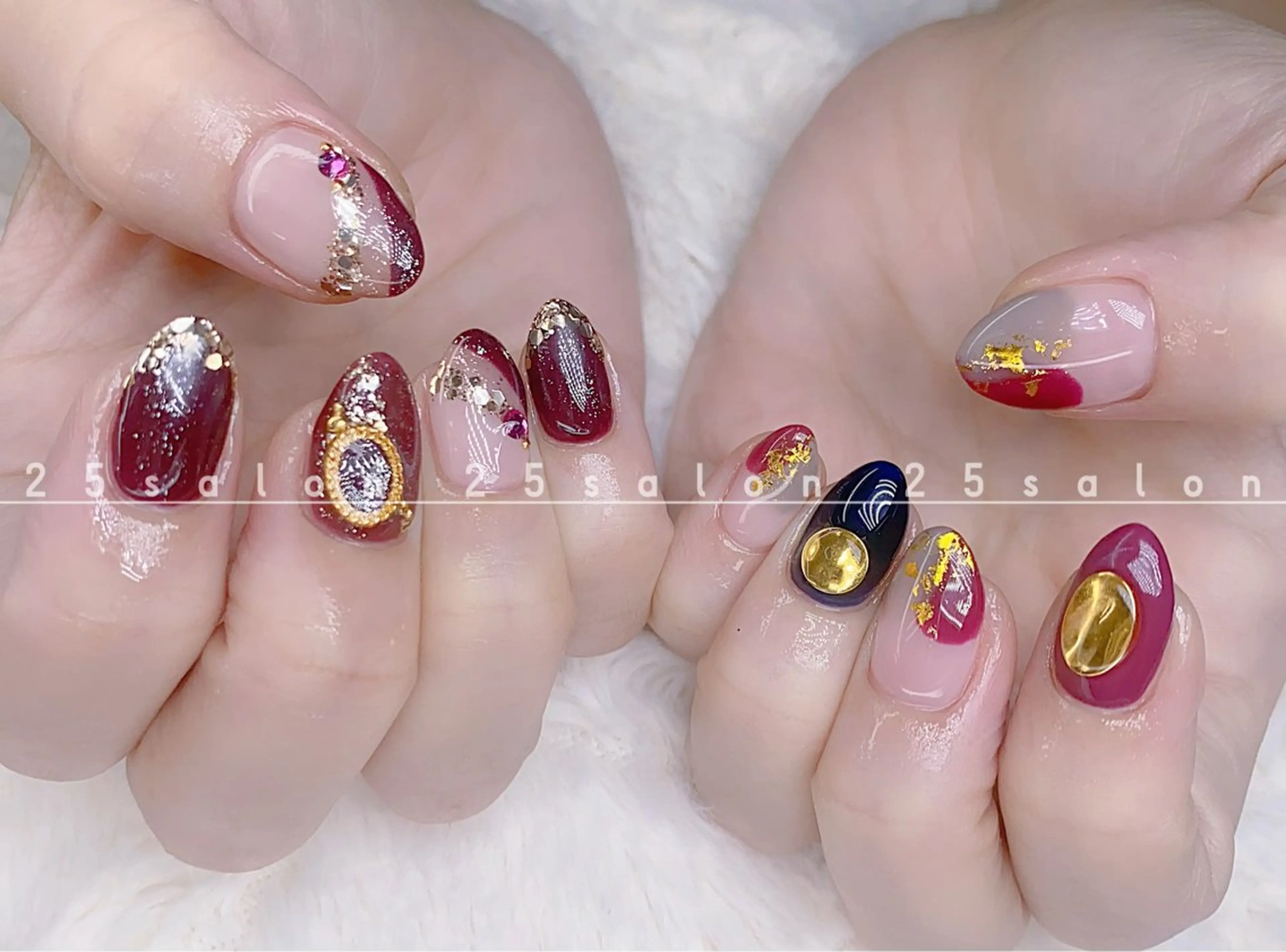 ネイル オーロラネイル チークネイル フットネイル フレンチネイル ジェルネイル 2 5のマツエク・マツパデザイン