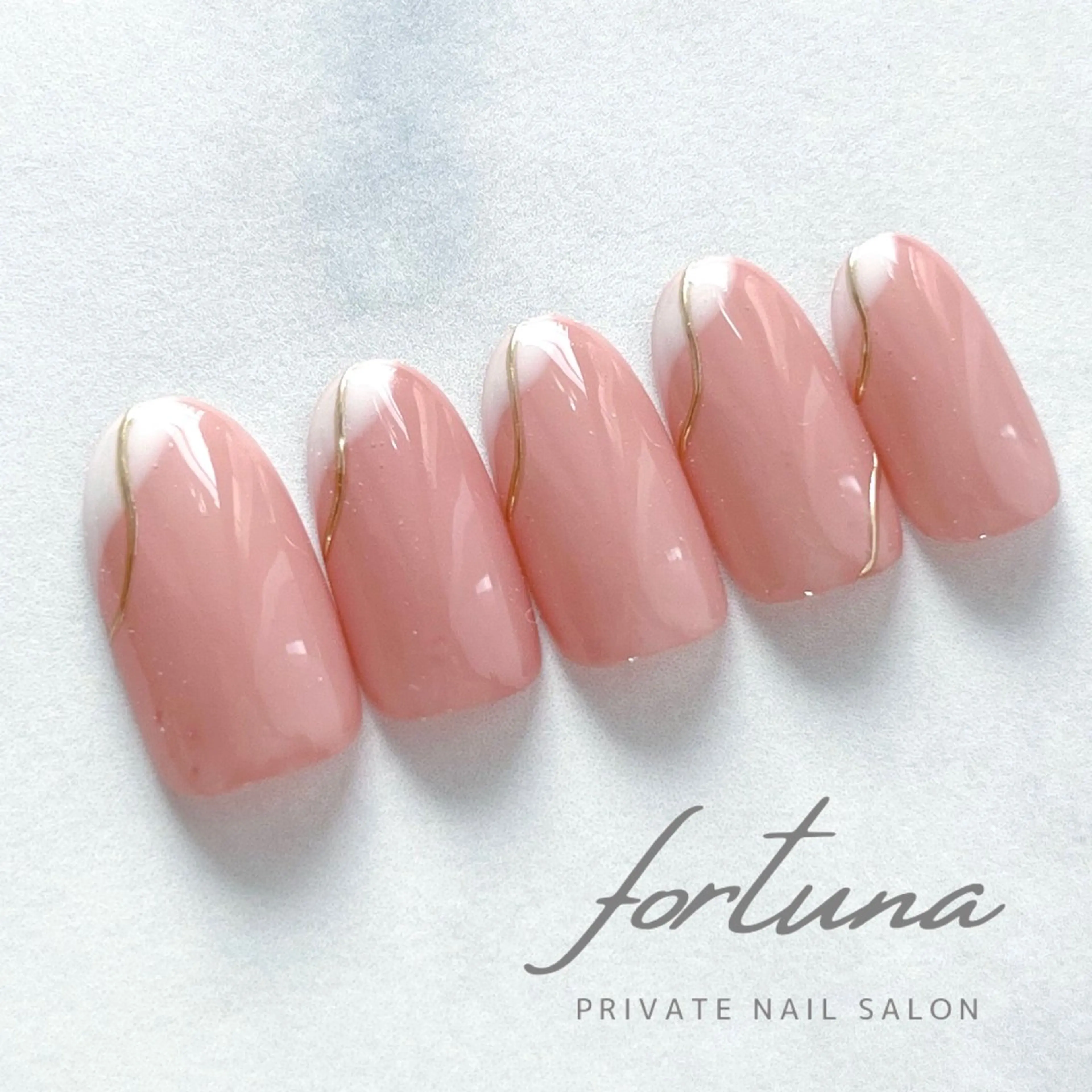 ネイル フレンチネイル ハンドネイル fortuna 武藤裕美のネイルデザイン