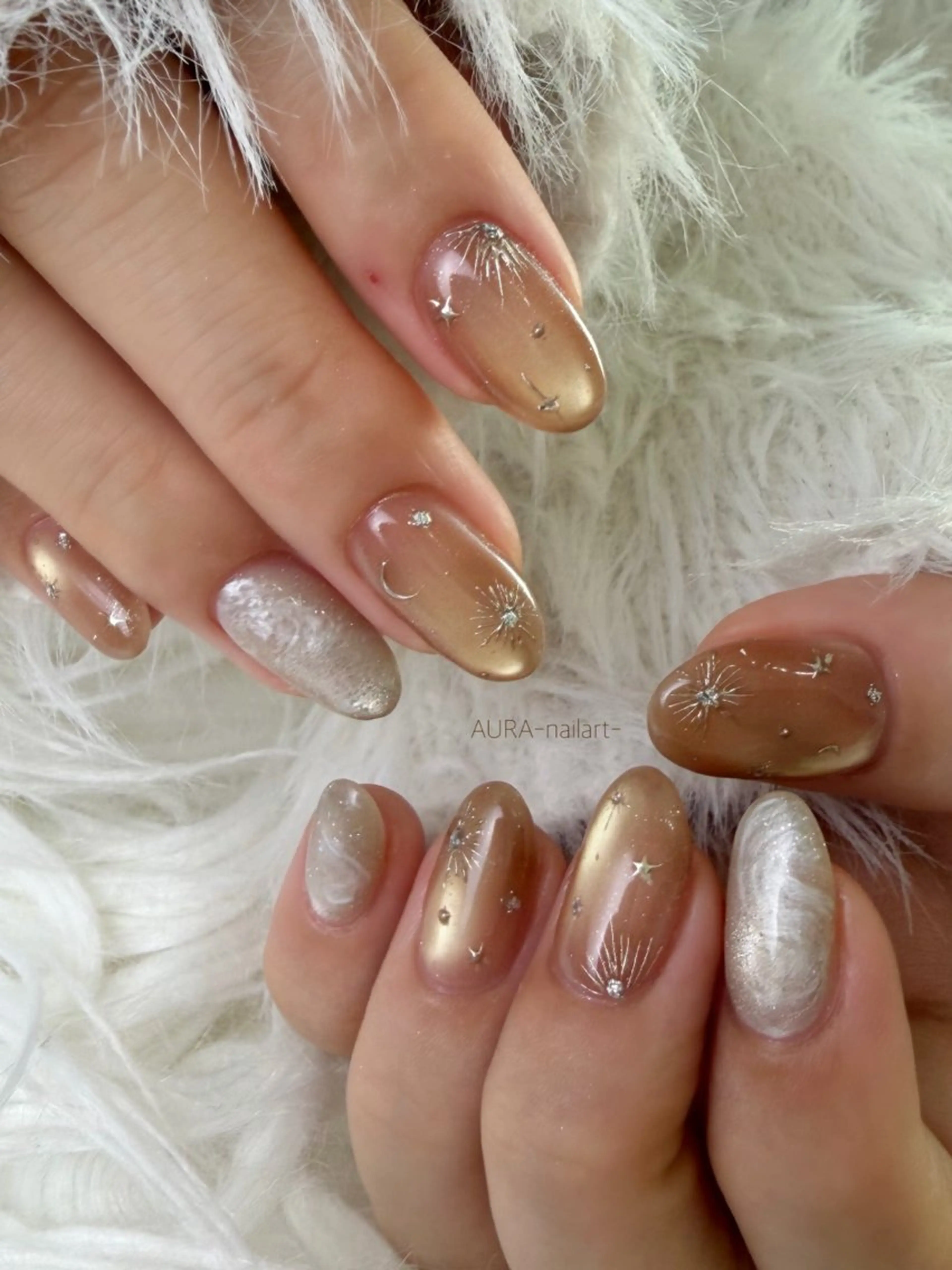 ネイル ハンドネイル AURA nailartのネイルデザイン