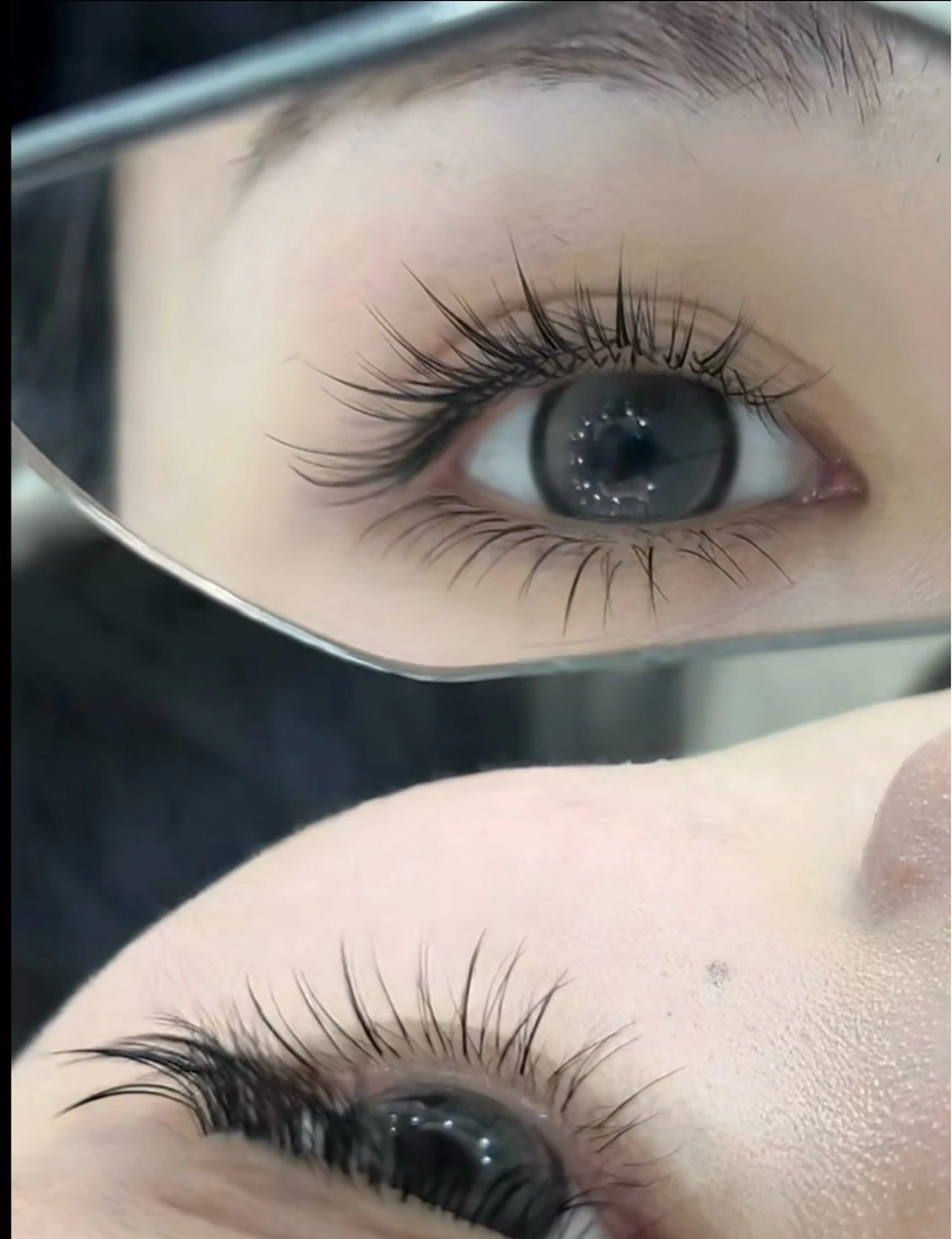 マツエク・マツパ 束感まつ毛 カラーマツエク フラットラッシュ パリジェンヌラッシュリフト まつげパーマ ミユ 横浜のマツエク・マツパデザイン