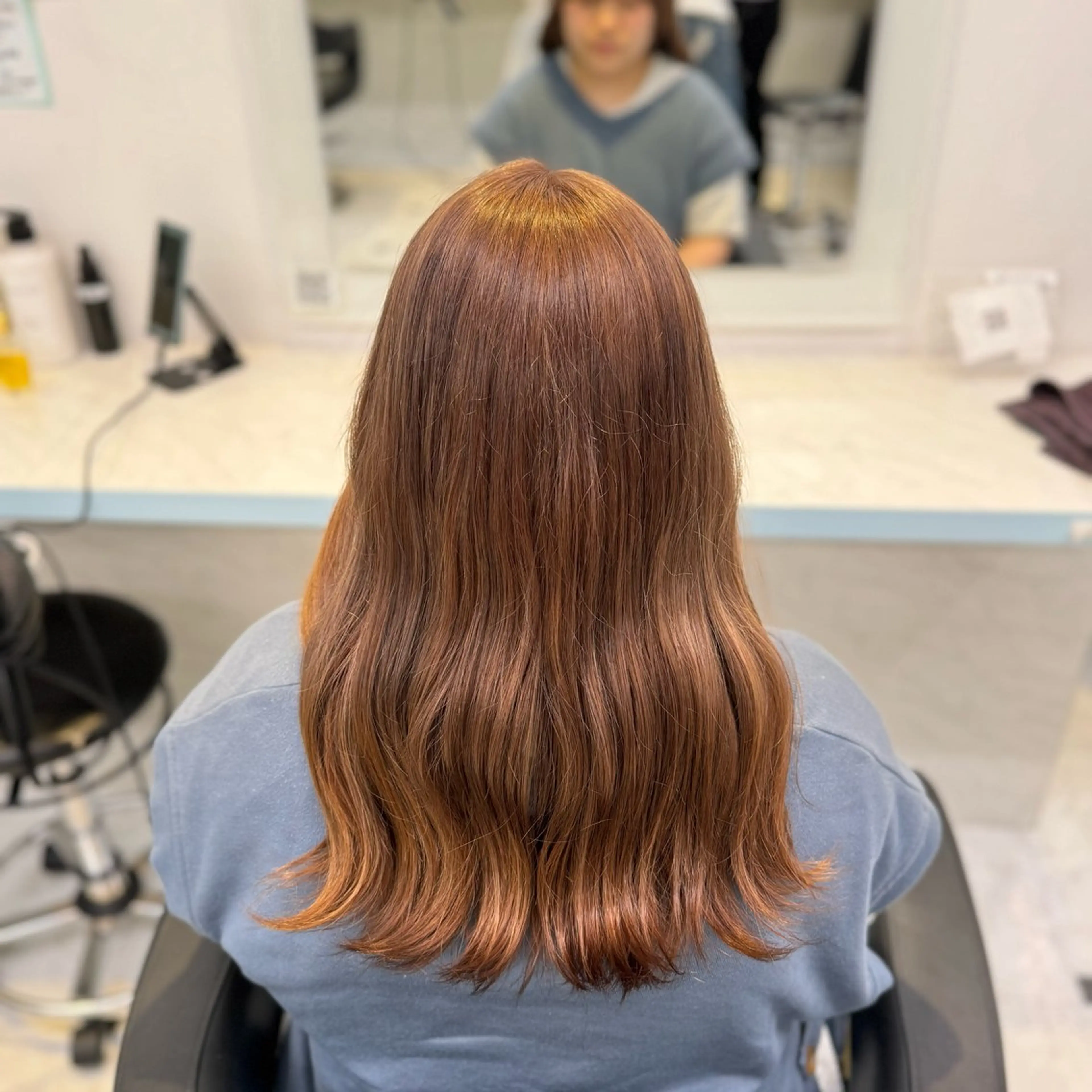 ロング カラー 🩷モテ髪＆透明感 🩷ミルクティー🩷のヘアスタイル