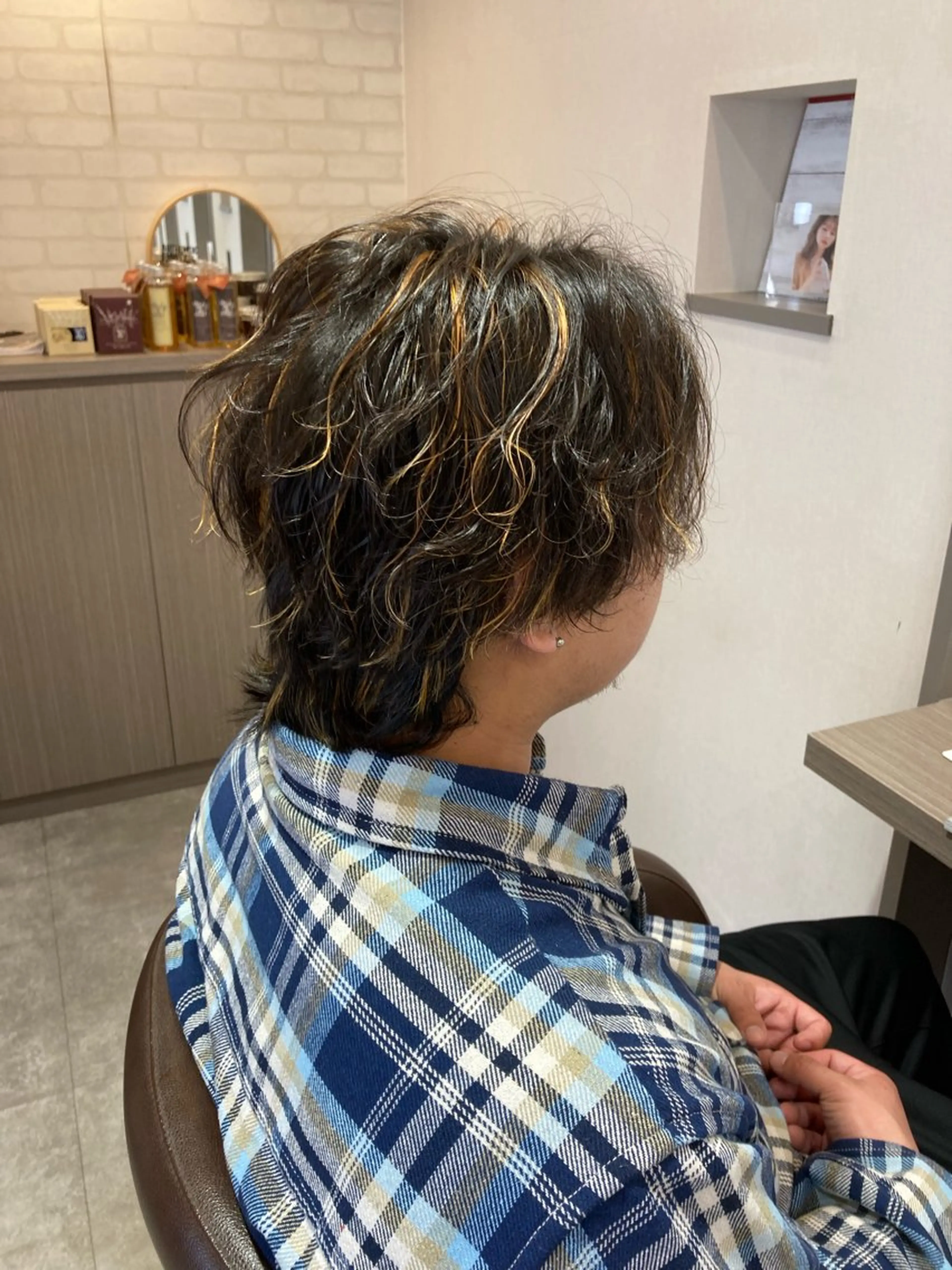 カラー メンズ メンズハイライト ハイライトカラー 星野 美沙のヘアスタイル