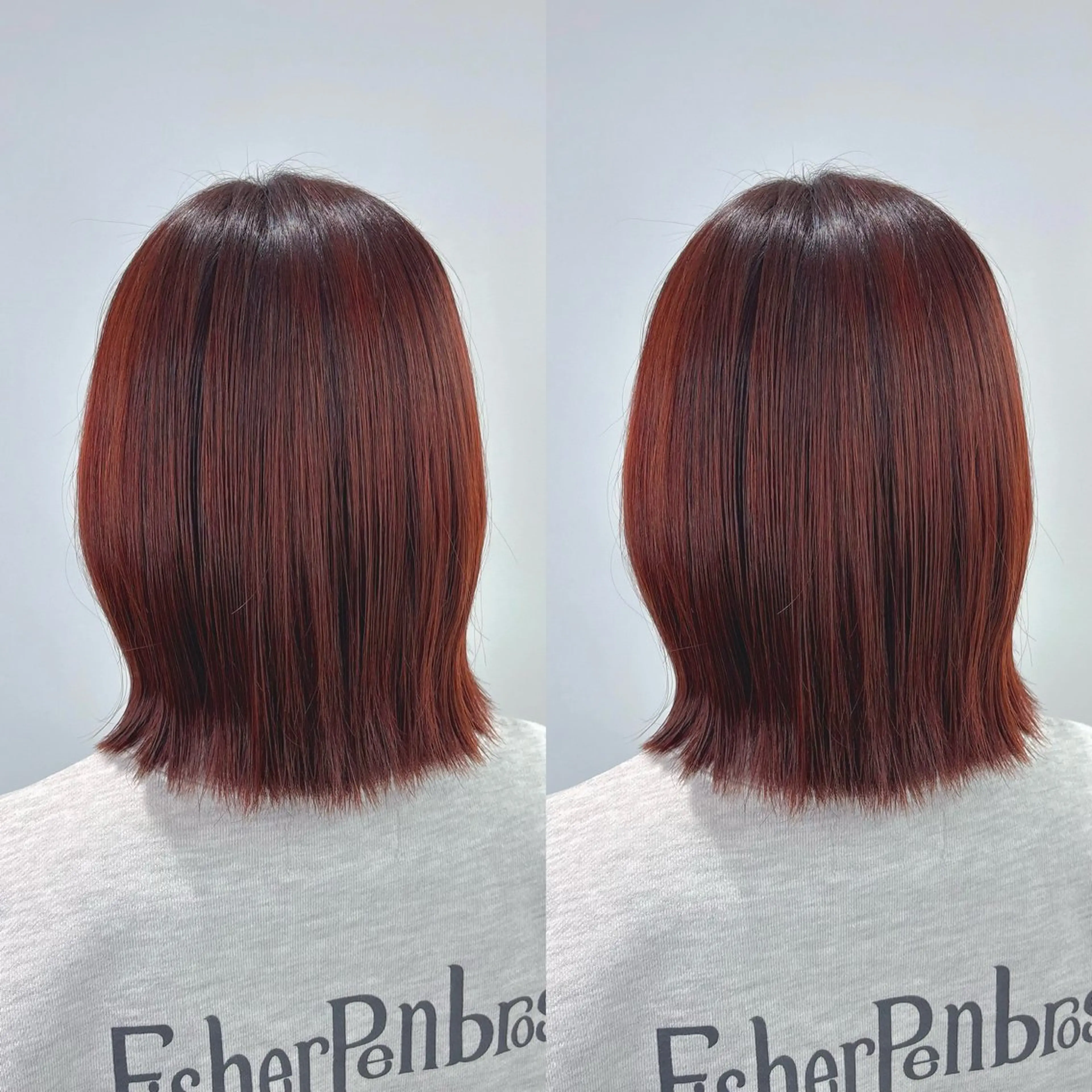 ミディアム カラー カット ヘアカラー トリートメント オーガニックカラー/ 髪質改善/暗髪/ボブのヘアスタイル