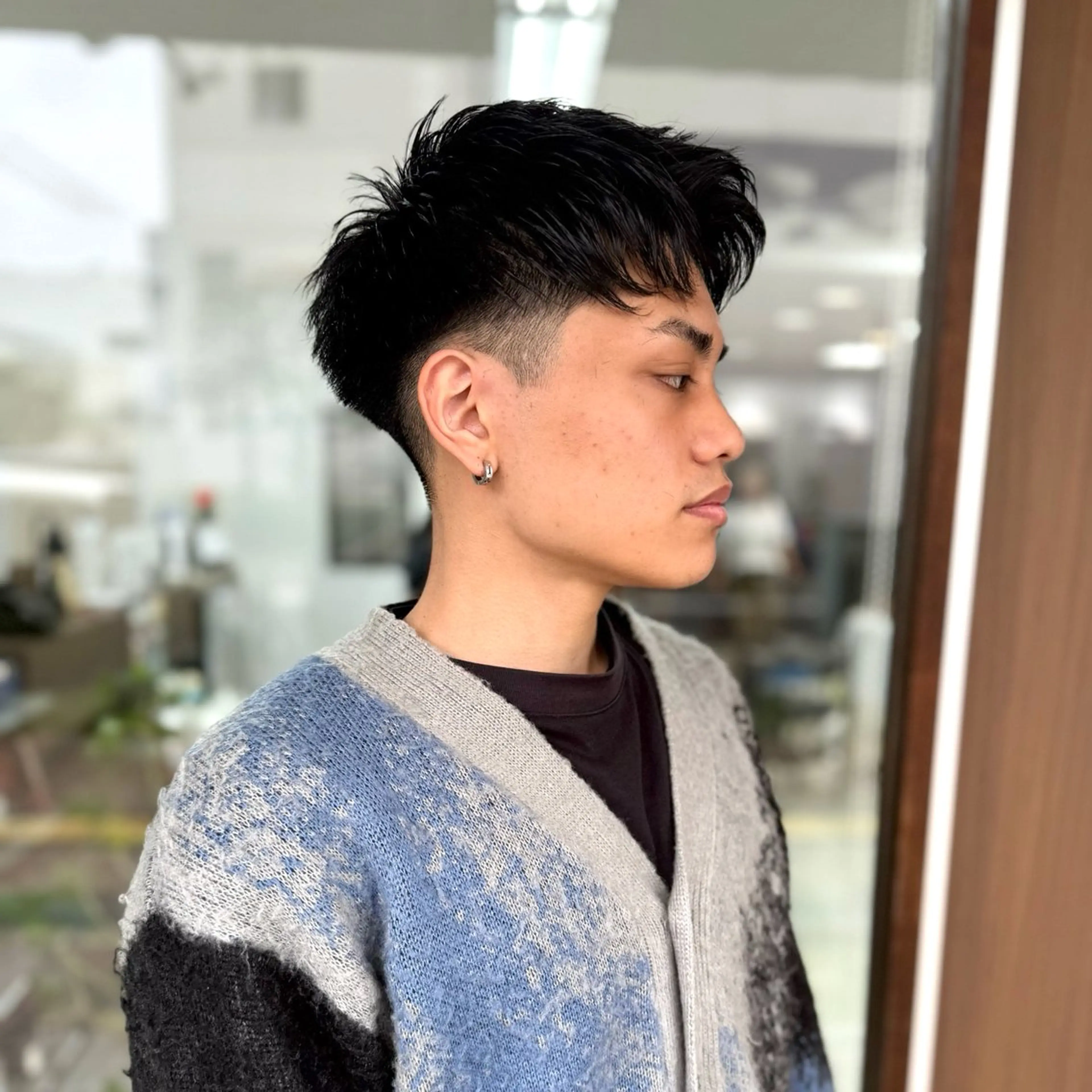 ショート メンズ アップバング ショートヘア カット メンズパーマの達人 / タカシマダイスケのヘアスタイル