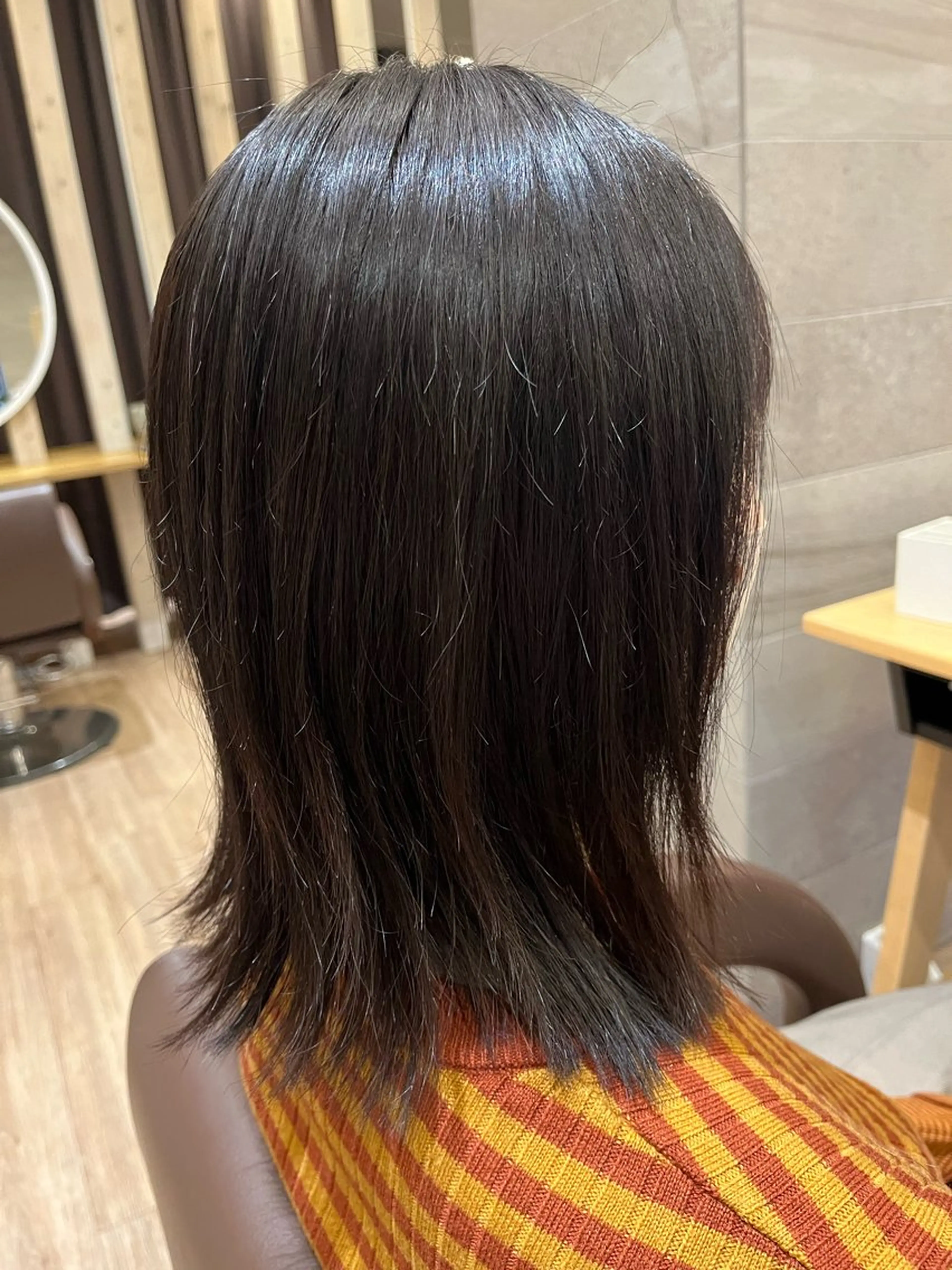 ミディアム ヘアメイクアクト都賀 國吉のヘアスタイル