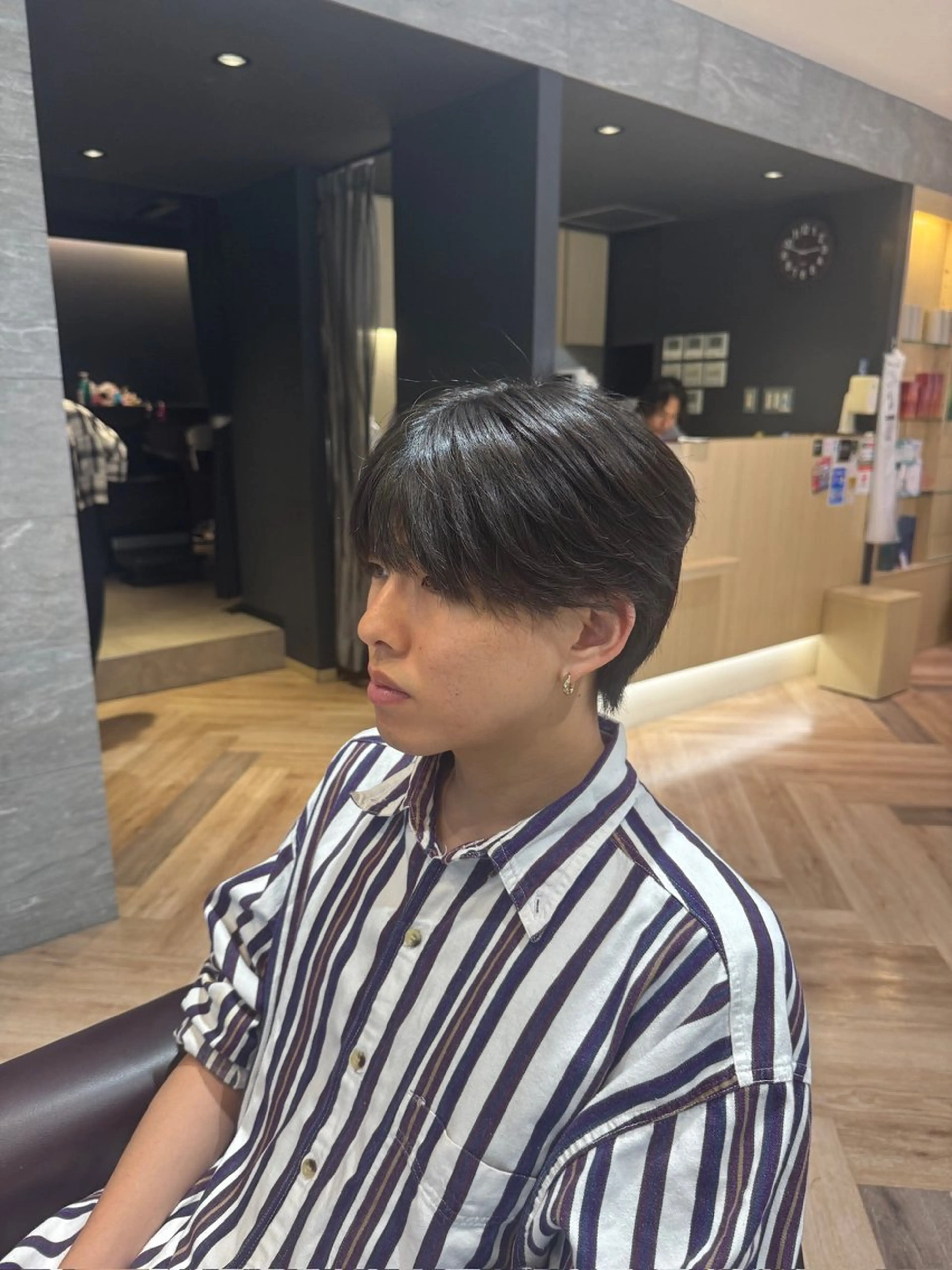 ショート メンズ マッシュ メンズ特化/ センターパート/八谷のヘアスタイル