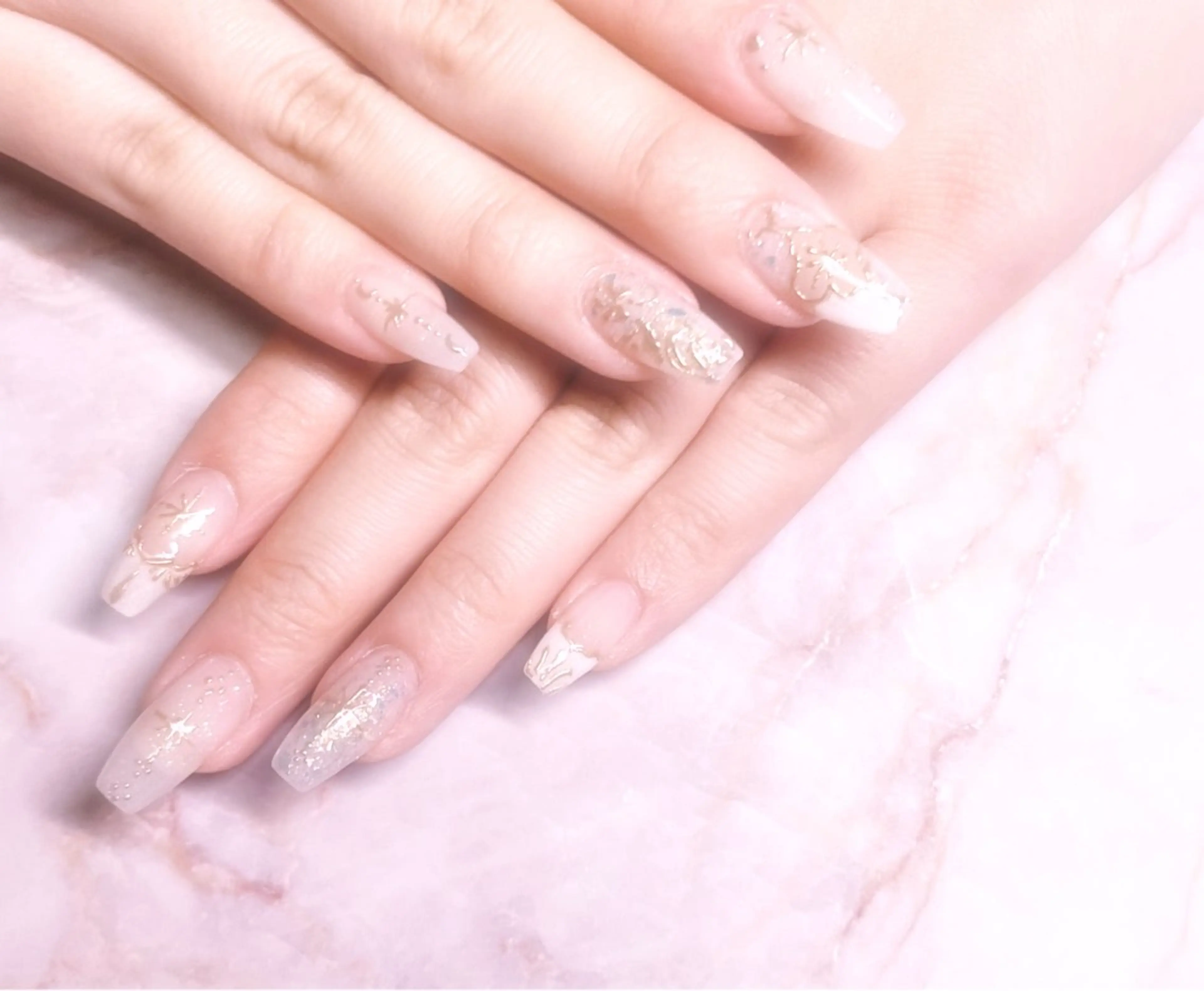 ネイル 長さ出し スカルプネイル ハンドネイル plaisir所属・plaisir プレジールネイルのネイルデザイン