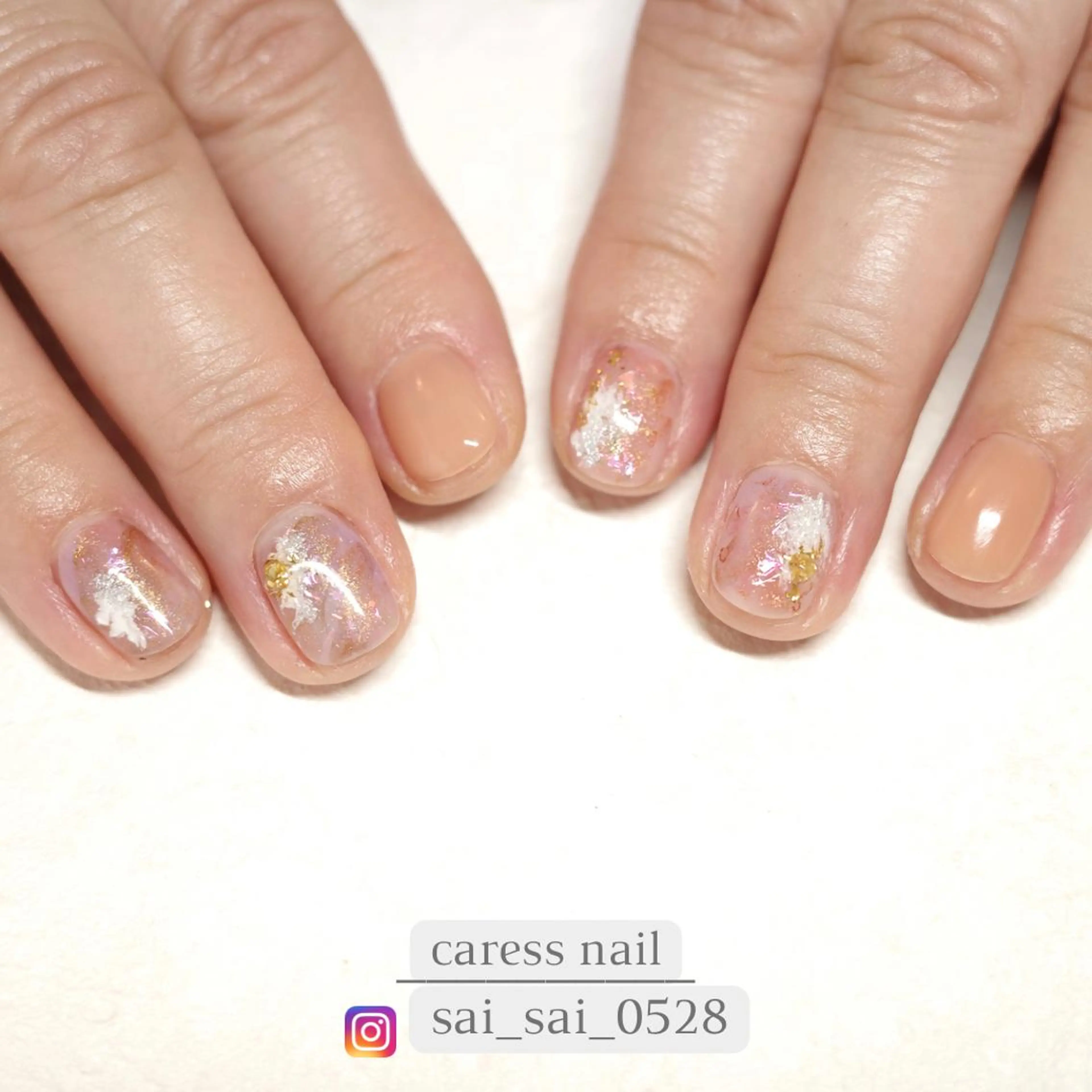 ネイル ハンドネイル caress nail カレスネイル 代々木上原所属・カレスネイル さいのネイルデザイン