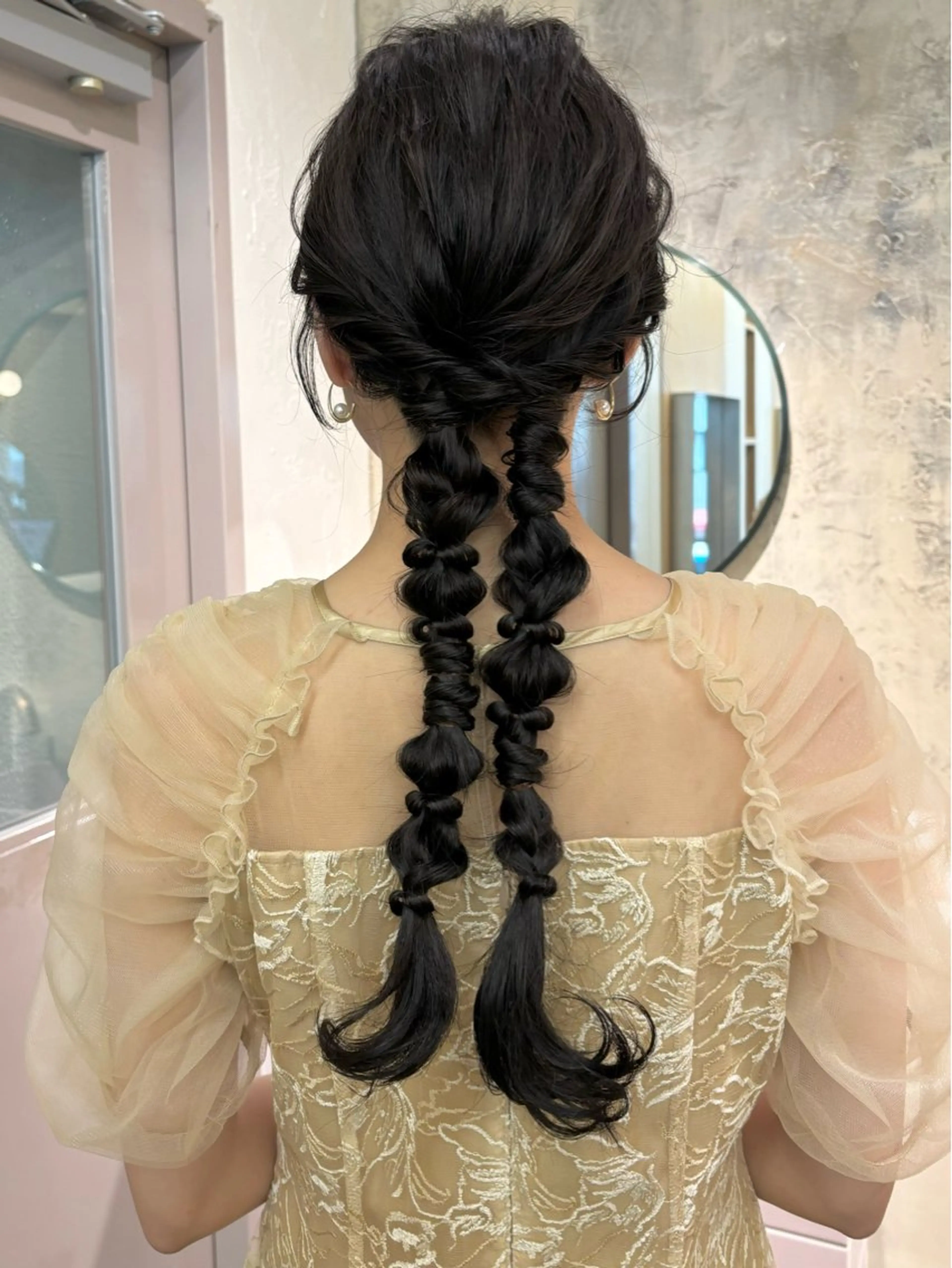 ロング ヘアアレンジ ヘアセット 武田美空🐇 ボブ/暖色カラー🌷のヘアスタイル