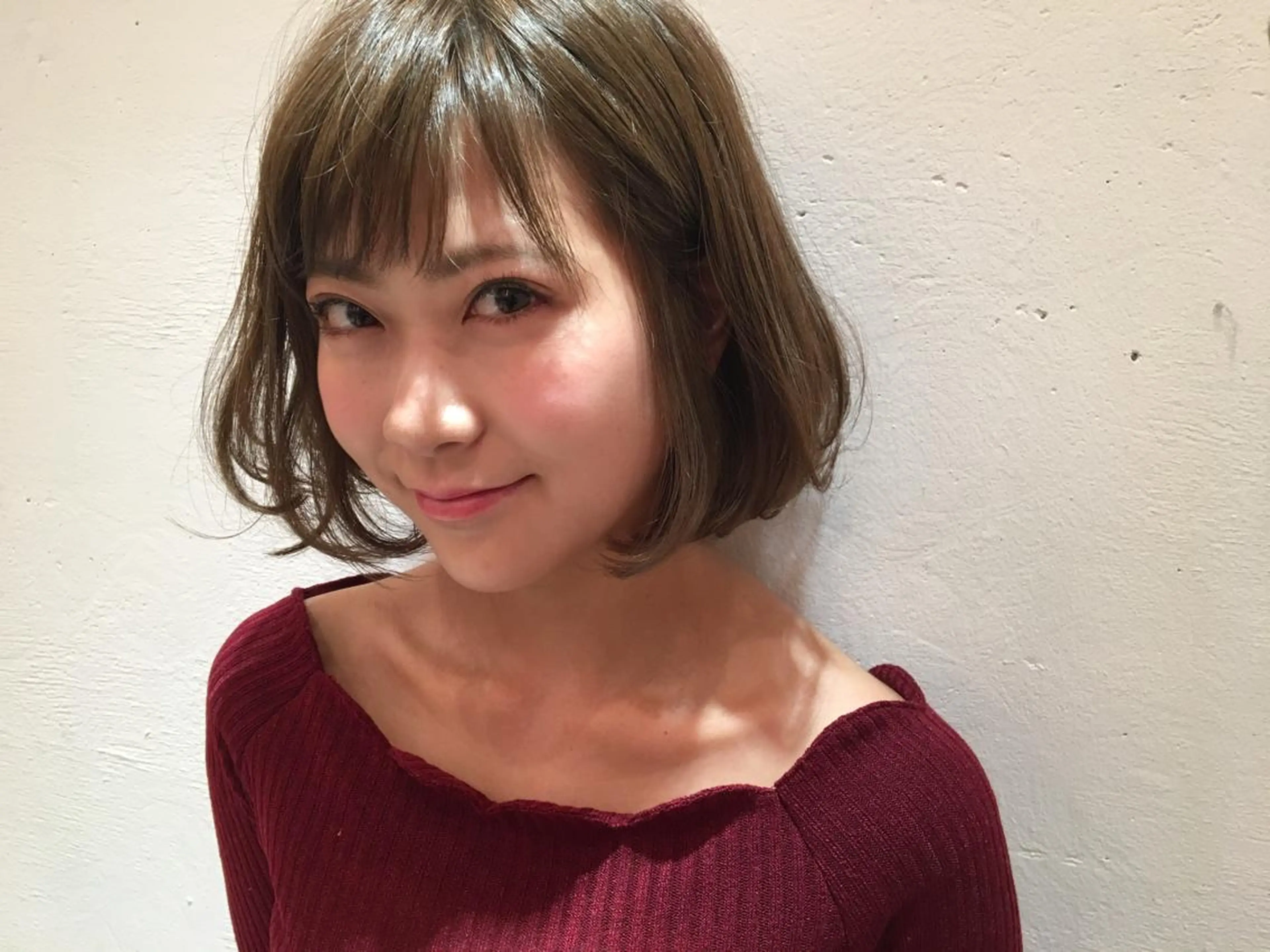 ミディアム カラー パーマ THE DAY所属・AKI HASHIMOTOのヘアスタイル