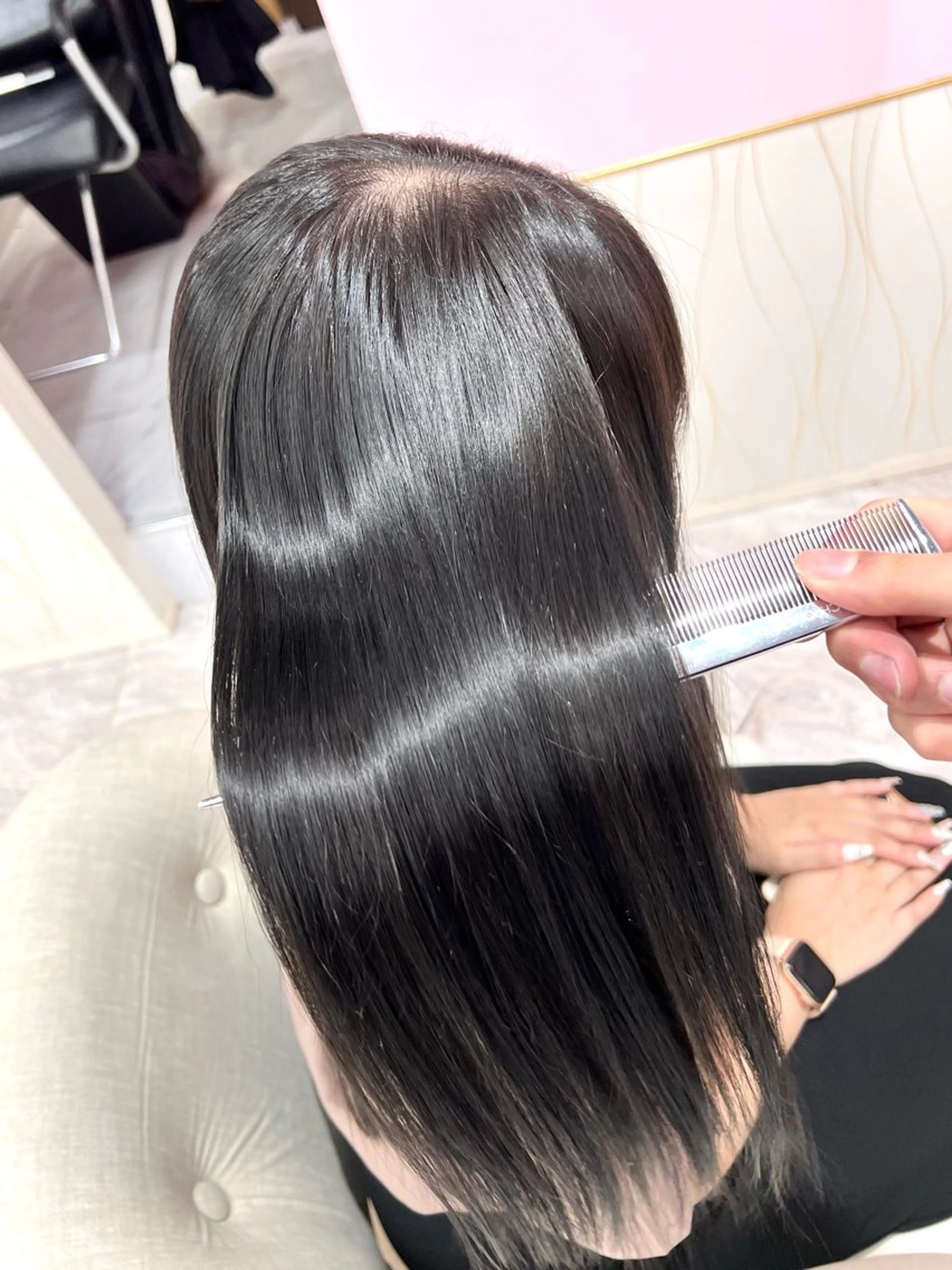 ケア美髪矯正ストレート(縮毛矯正)➕髪質改善TRの写真