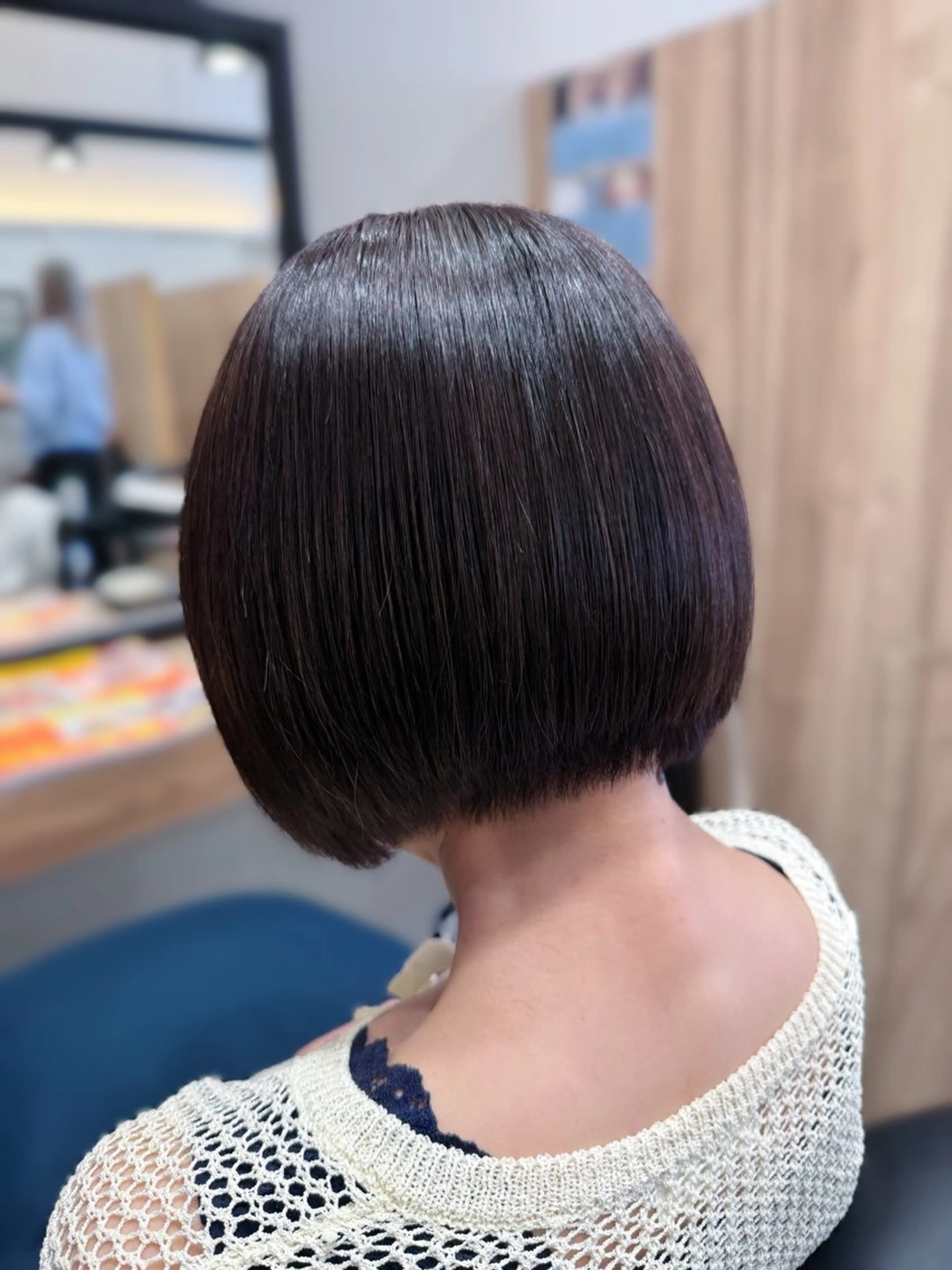 カラー ラベンダーカラー 沖田 朱峰のヘアスタイル