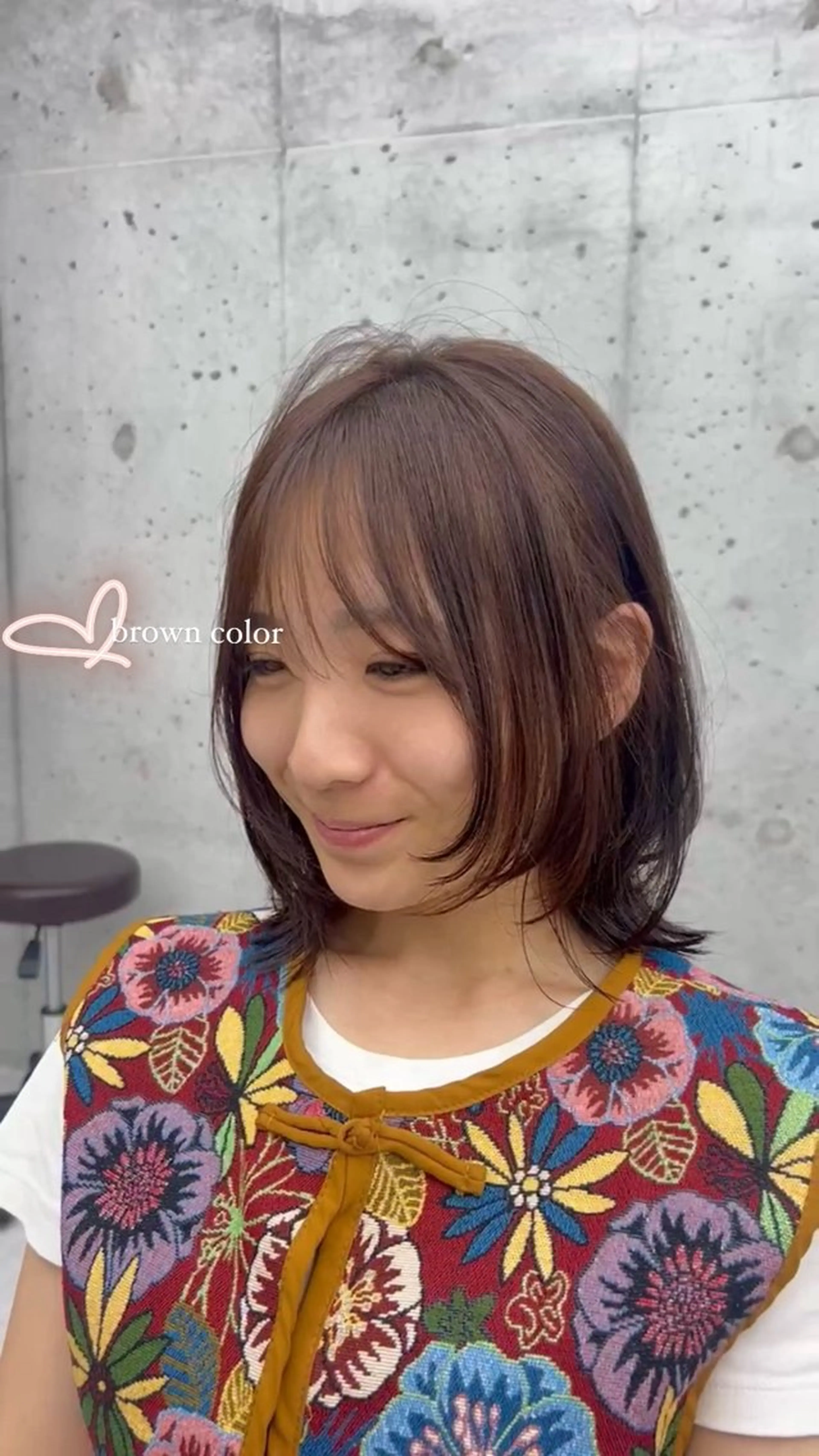 ミディアム レイヤーカット i.blue所属・似合わせカット/ ヘアメイク/naruのヘアスタイル