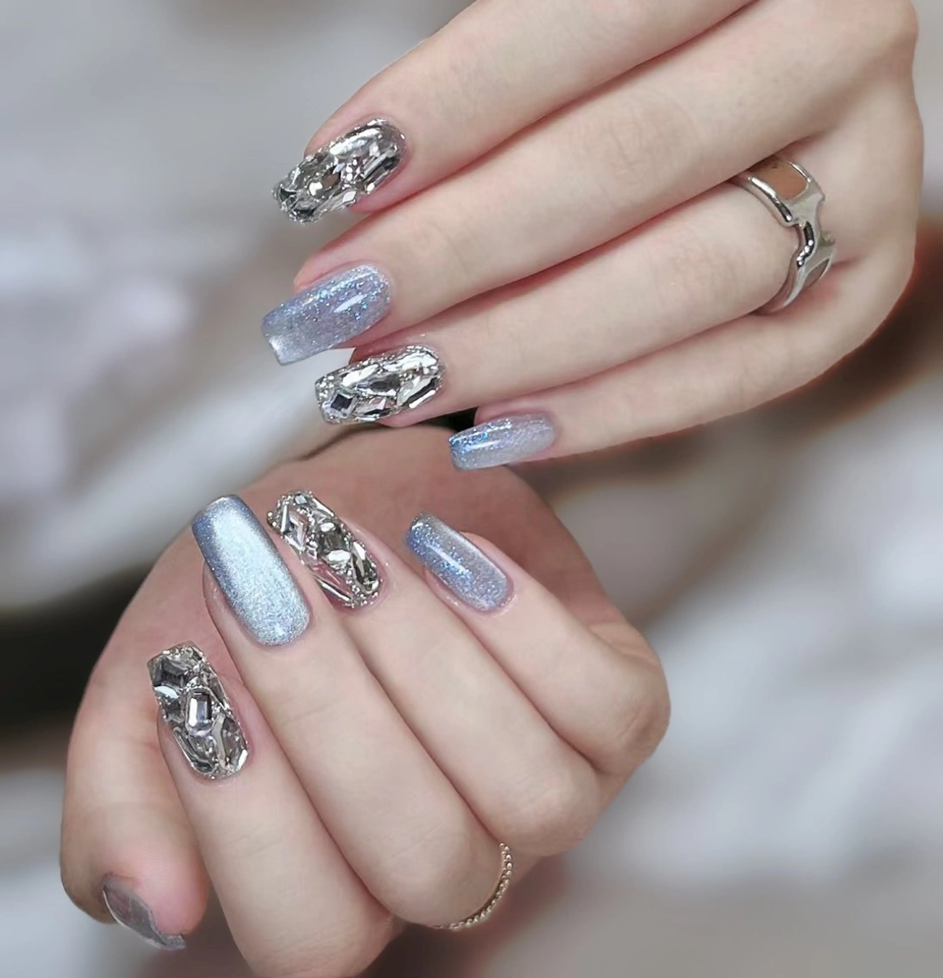 ネイル アートネイル チークネイル 長さ出し フレンチネイル ジェルネイル YK Beauty Salonのマツエク・マツパデザイン