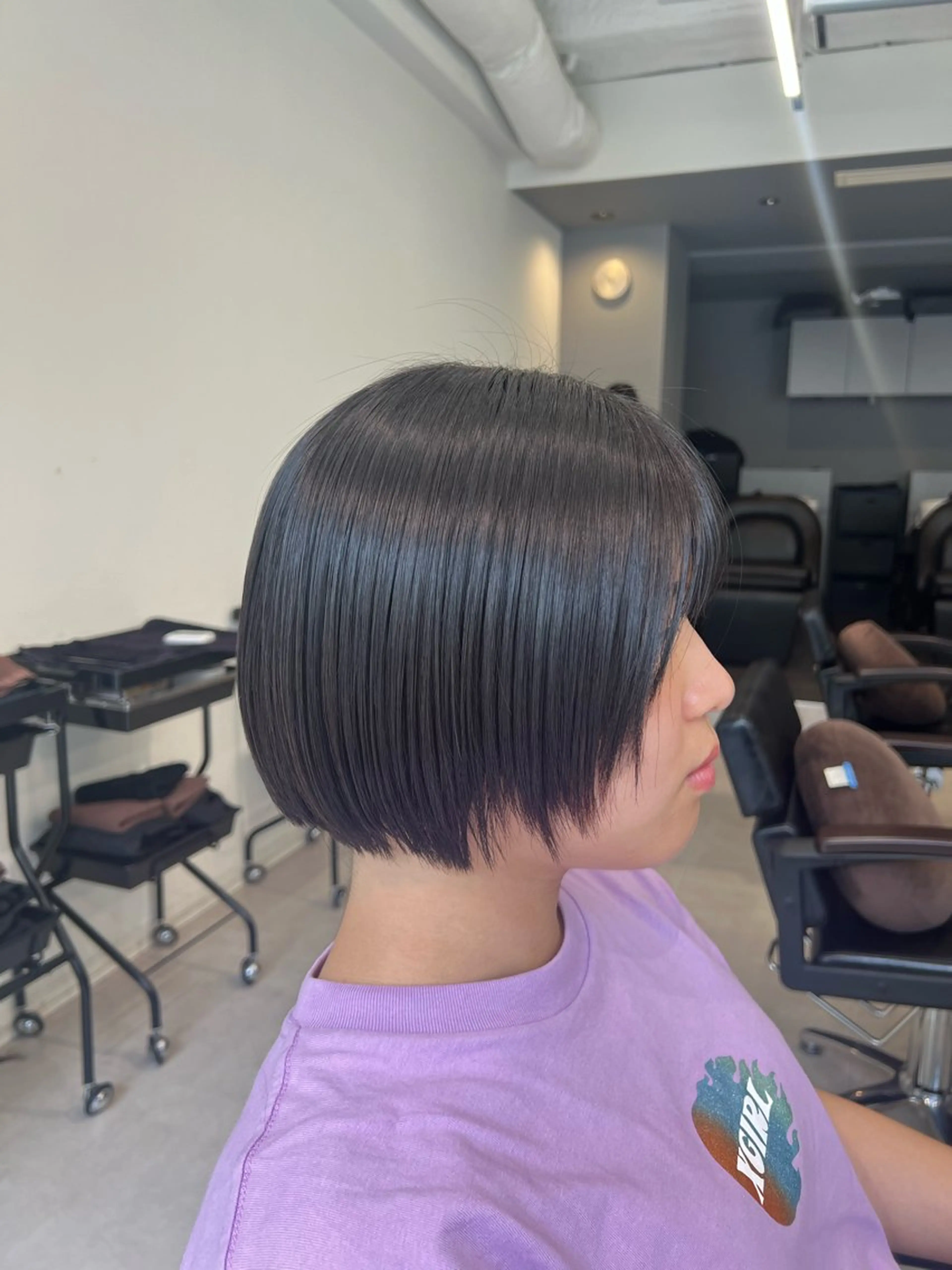 ショート パーマ kei/透明感カラー /縮毛矯正/メンズのヘアスタイル