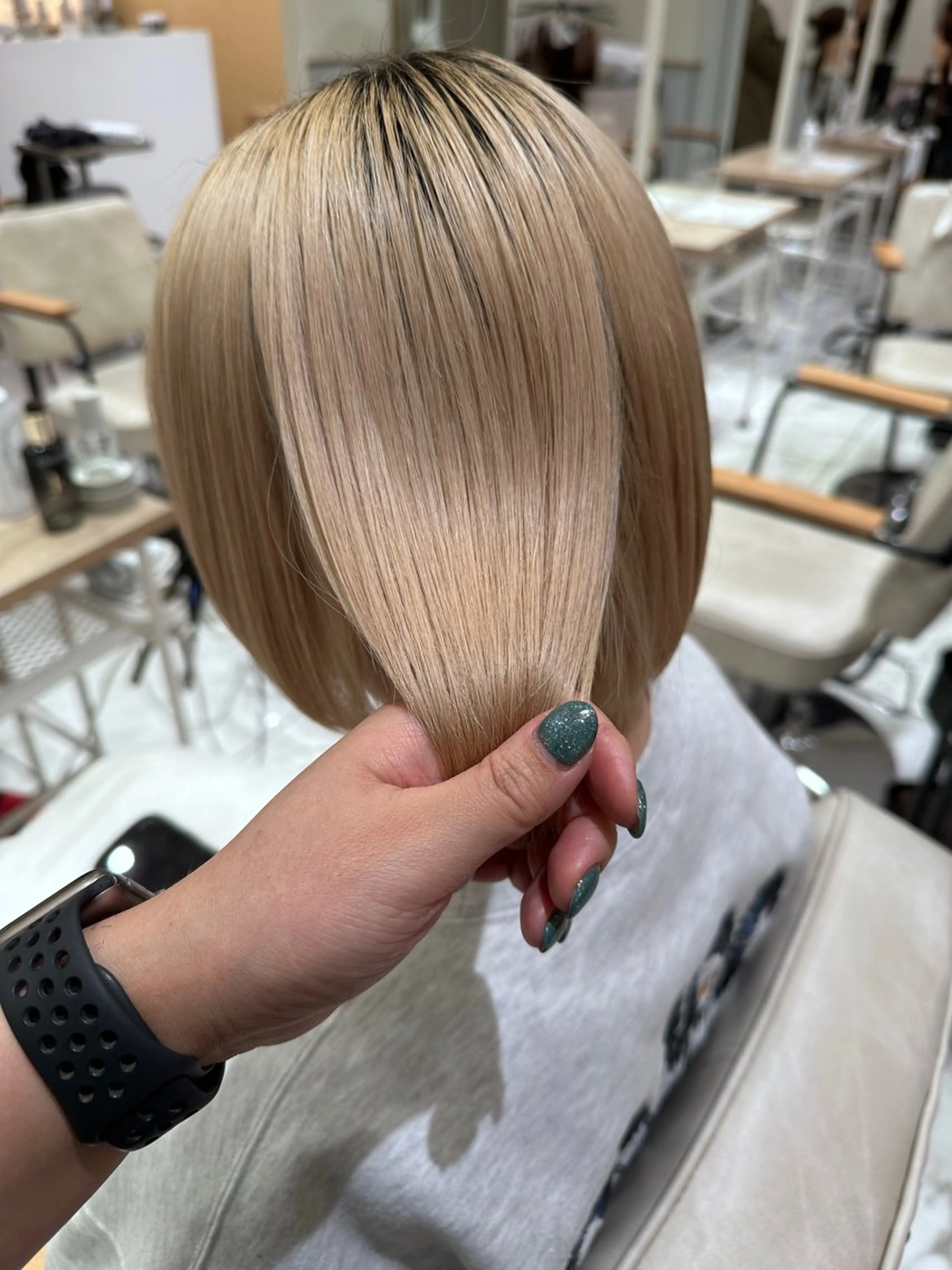 ミディアム 髪質改善 トリートメント AMI ウルフパーマ/メンズのヘアスタイル