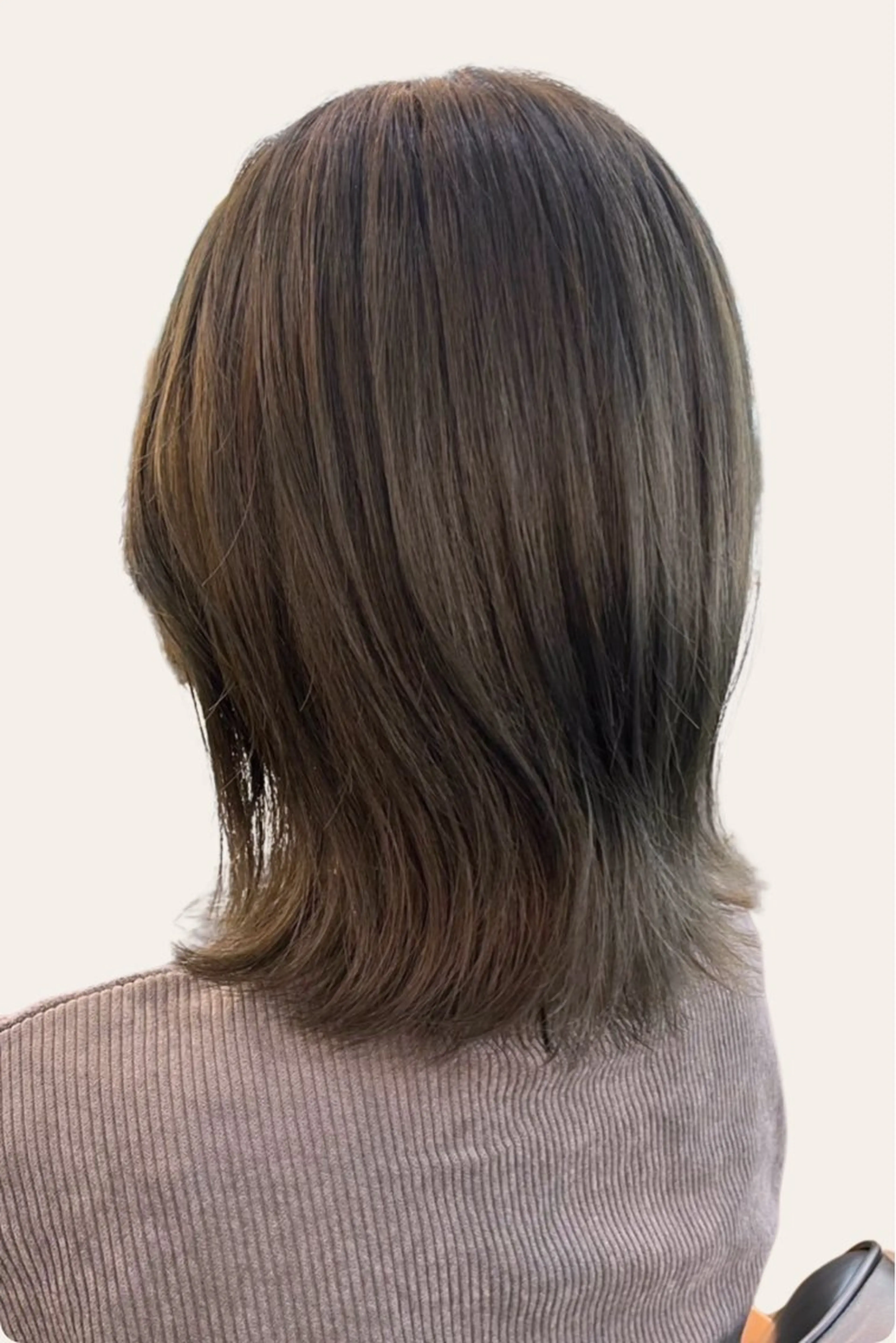 ミディアム カット ヘアカラー トリートメント レイヤー/ボブ/ 透明感カラー/ニワのヘアスタイル